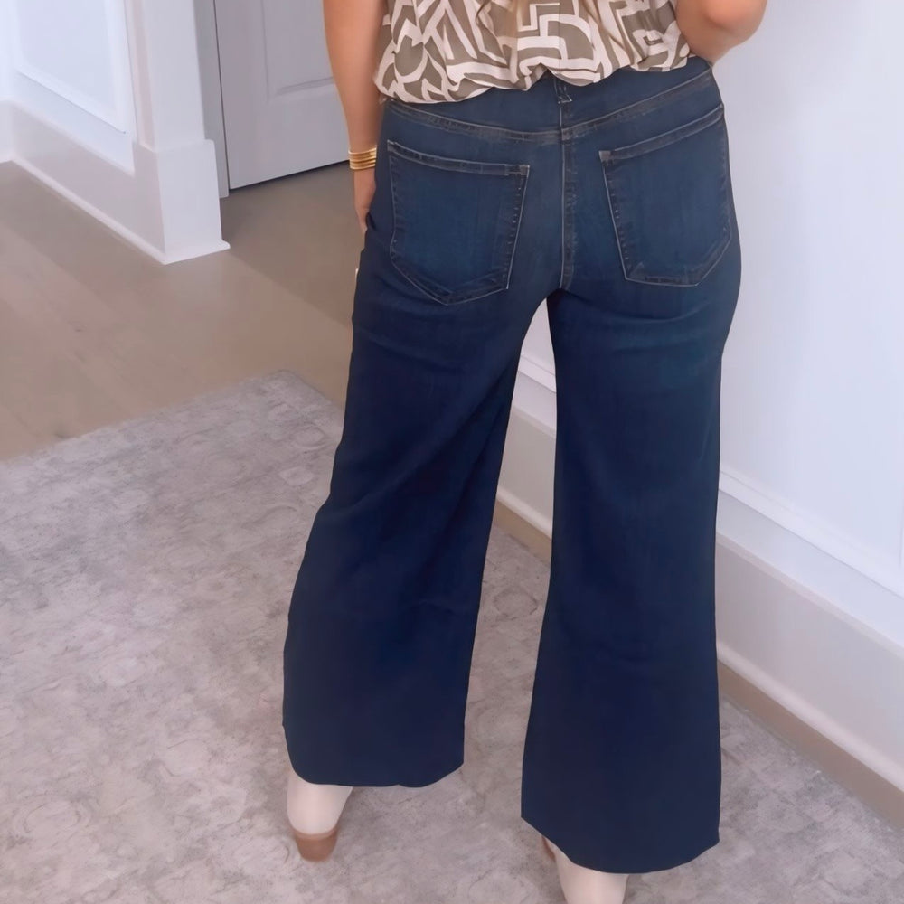 
                      
                        Kut- Meg High Rise Wide Leg- Dark Wash
                      
                    