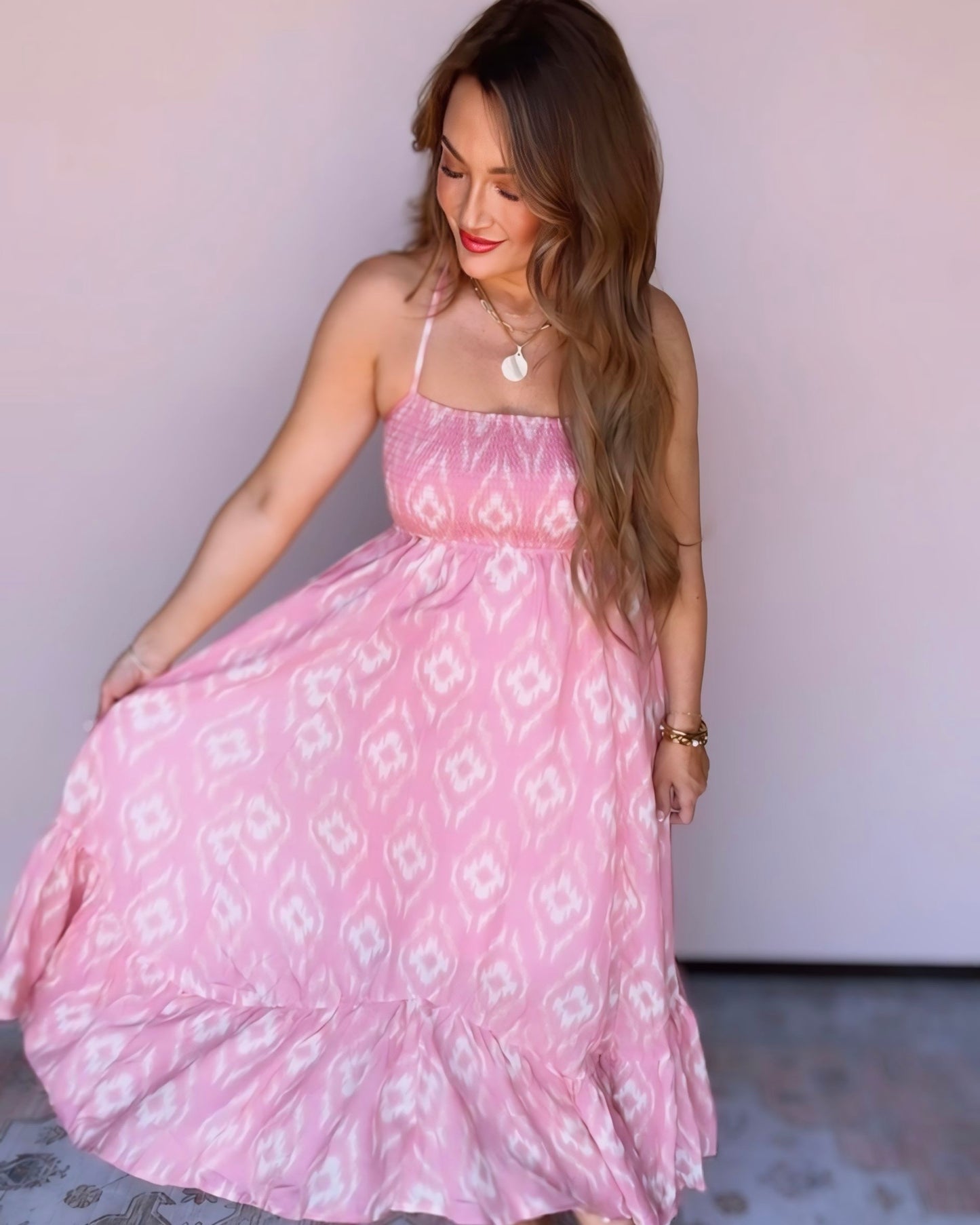 Stick To The Plan Abstract Maxi Dress