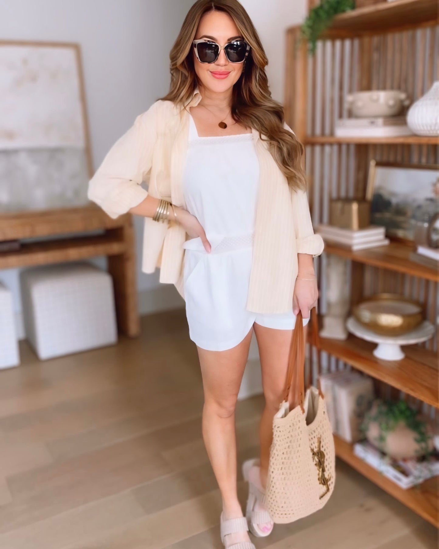 St. Tropez Striped Button Up