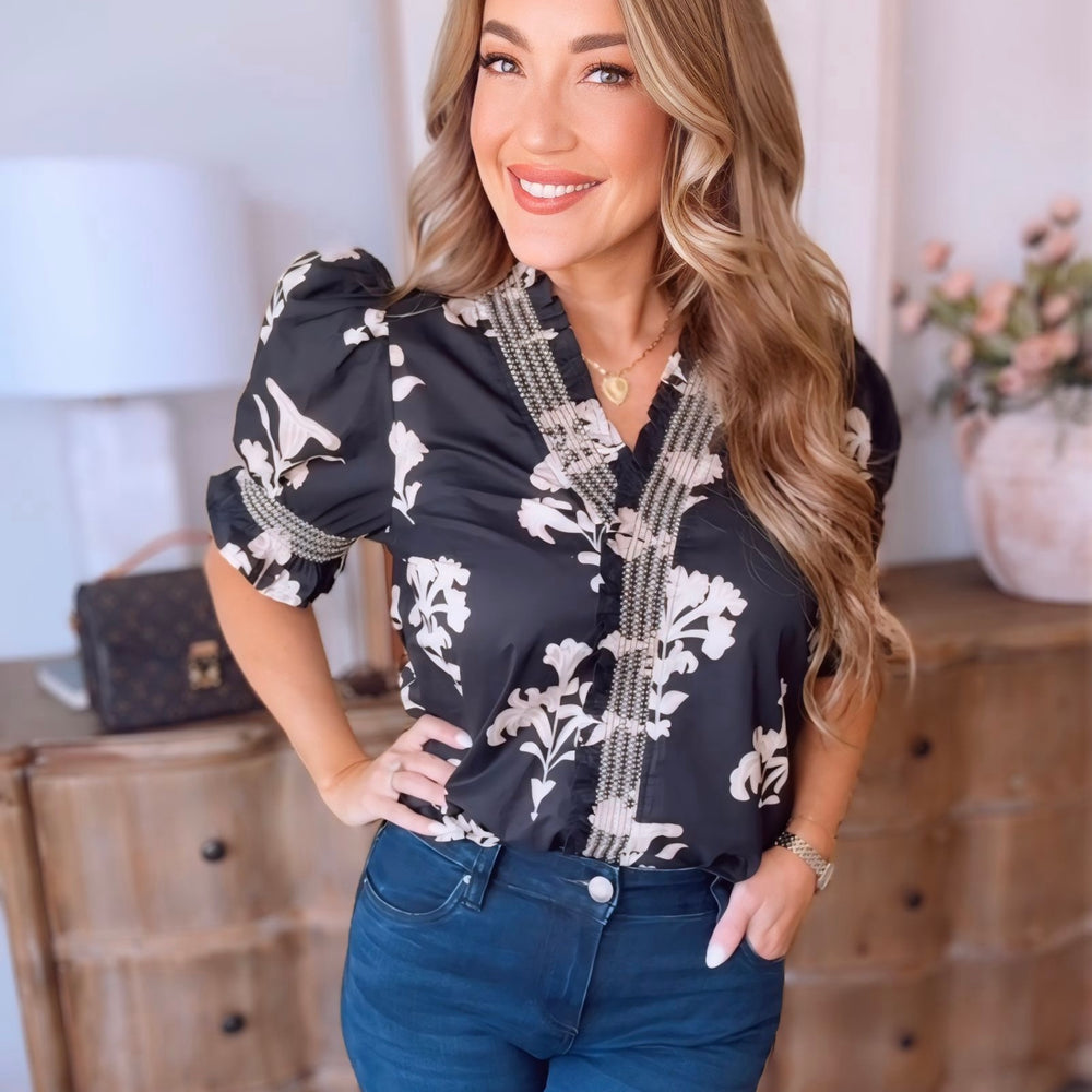 Cyrus Floral Top