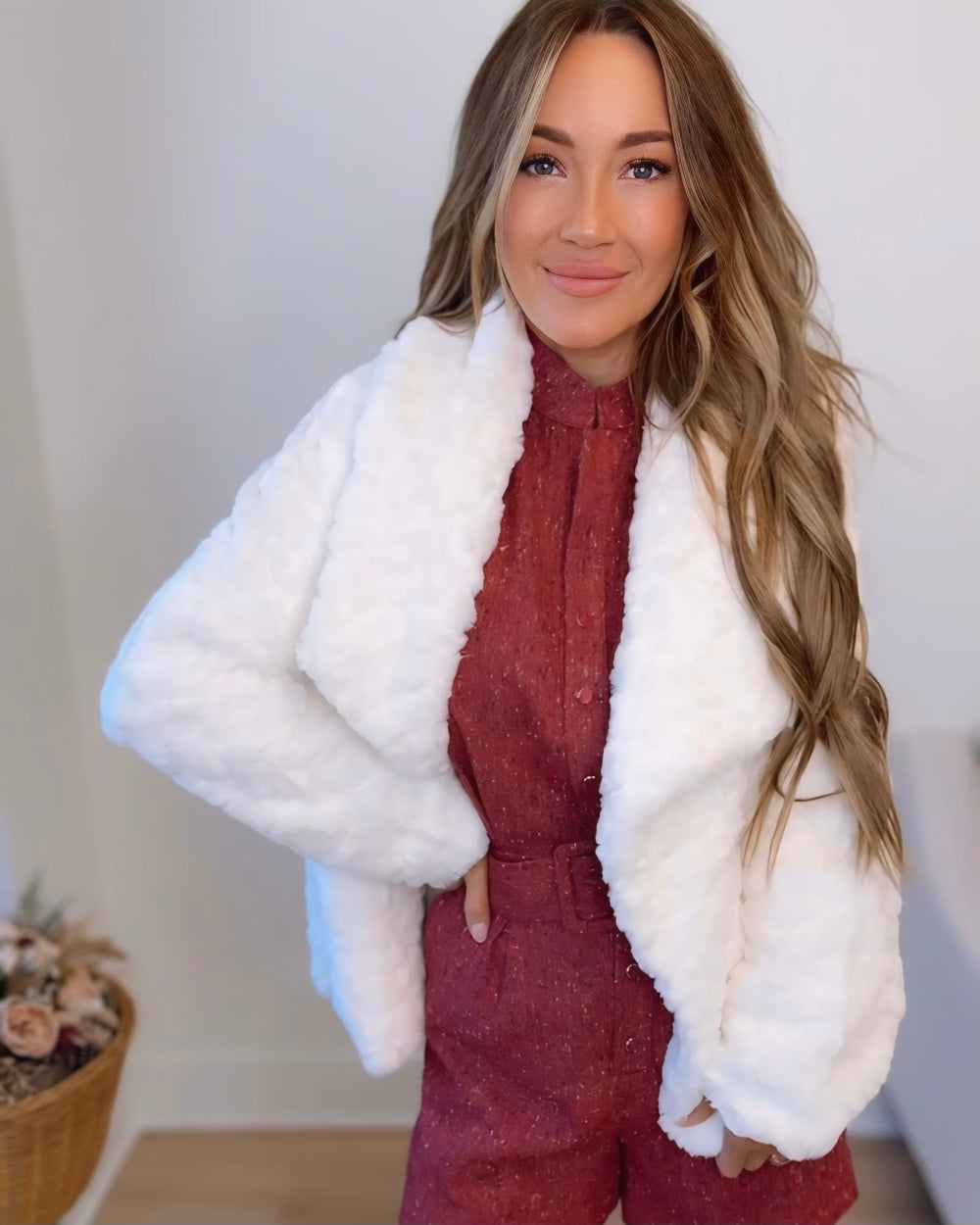 Winter Wanderings Faux Fur Jacket