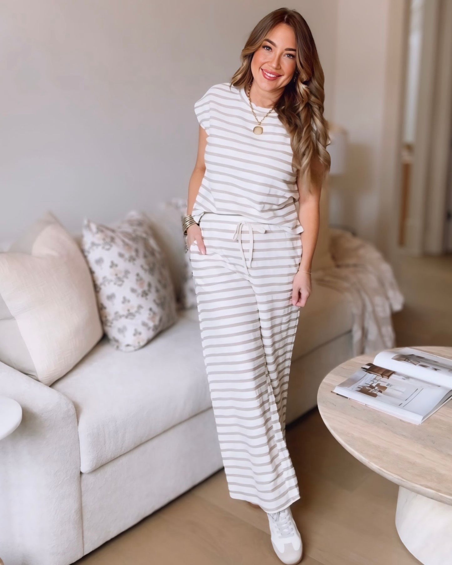 Phoebe Striped Knit Set
