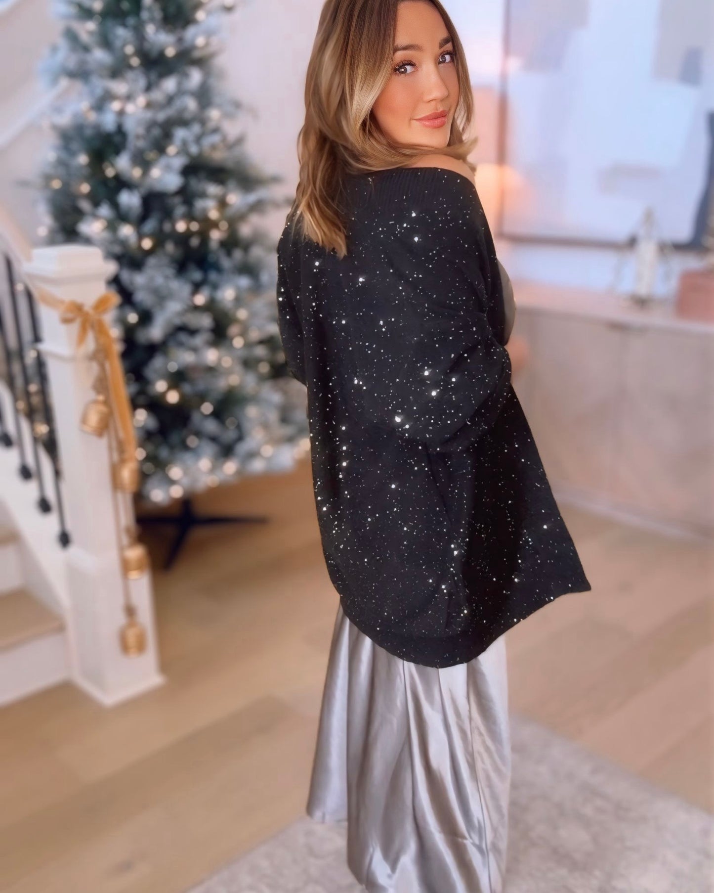 Sweet Charmer Sequin Cardigan