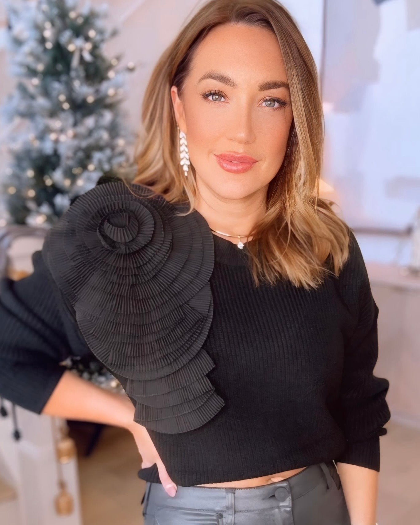 Kinsley Rose Knit Sweater