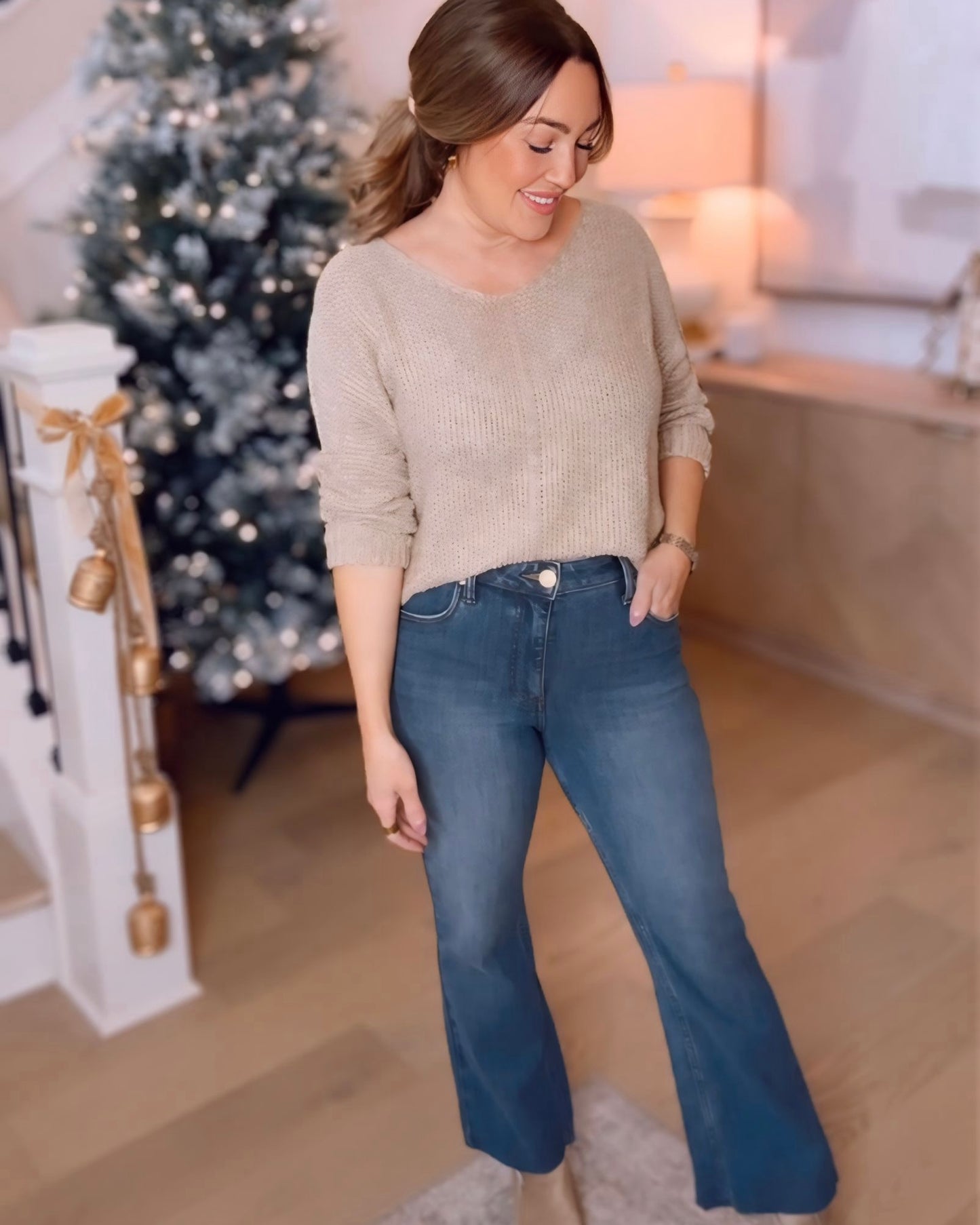 Heather Reverse Seam Loose Fit Sweater- 4 Colors