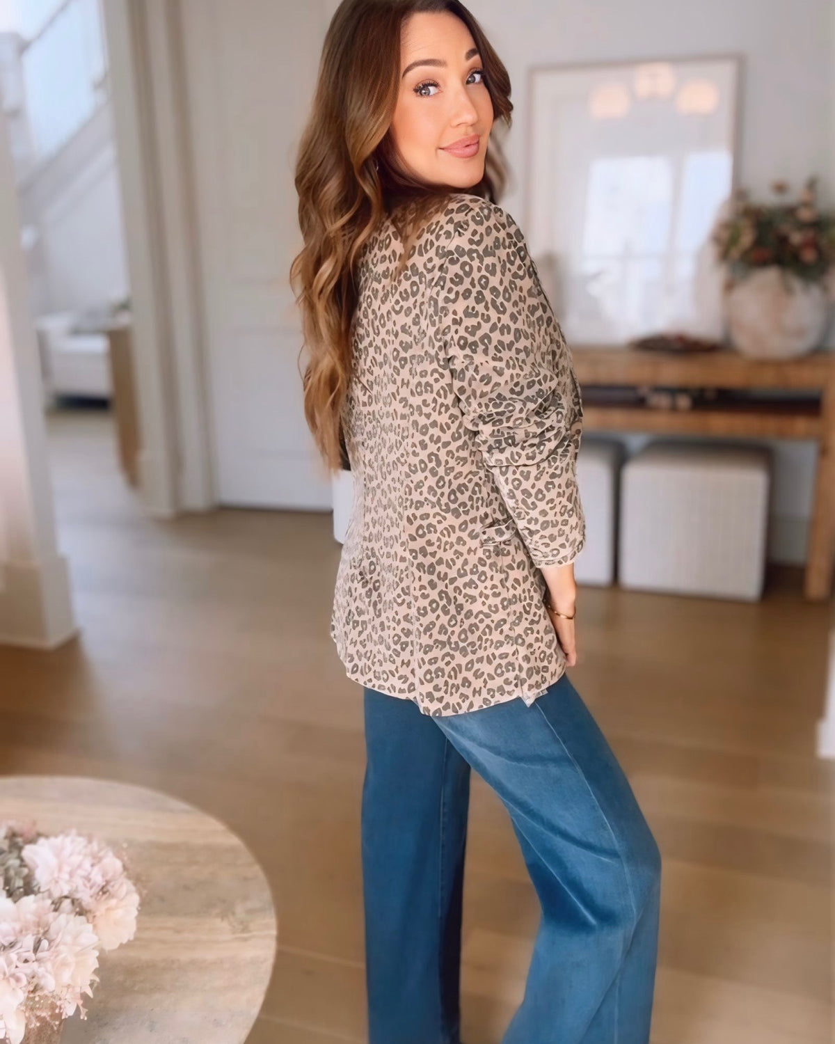 Gigi Leopard Print Blazer