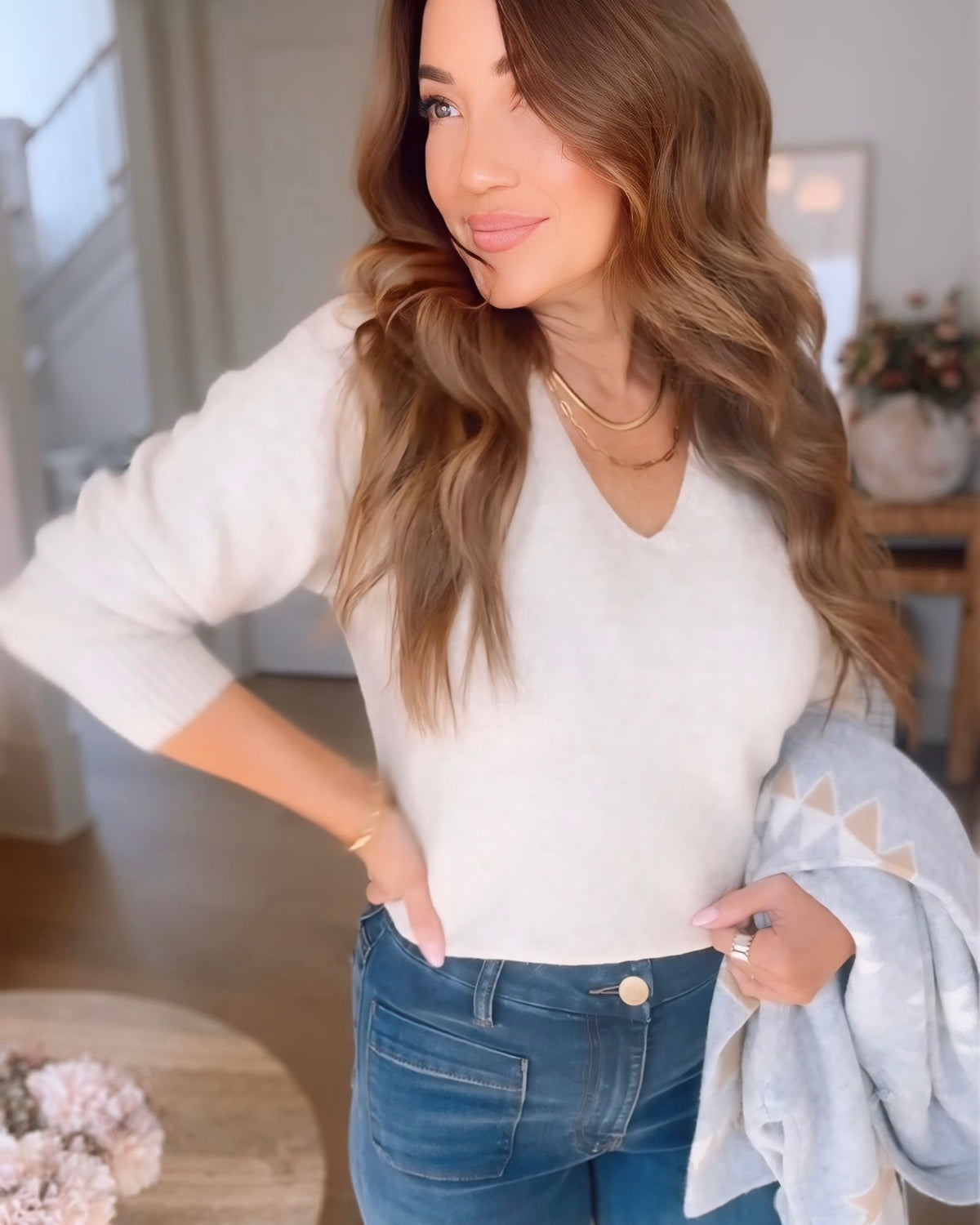 Sinclair Relaxed V-Neck Sweater