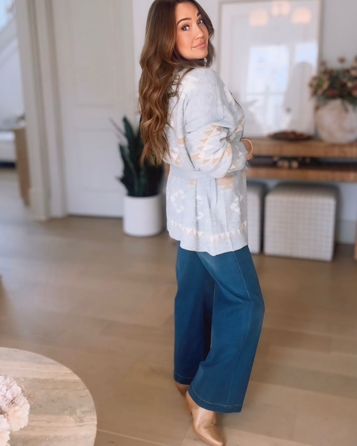 LUXE Sally Belted Knit Cardigan