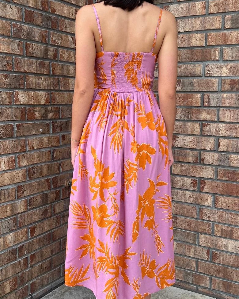 Tuscan Sun Floral Midi