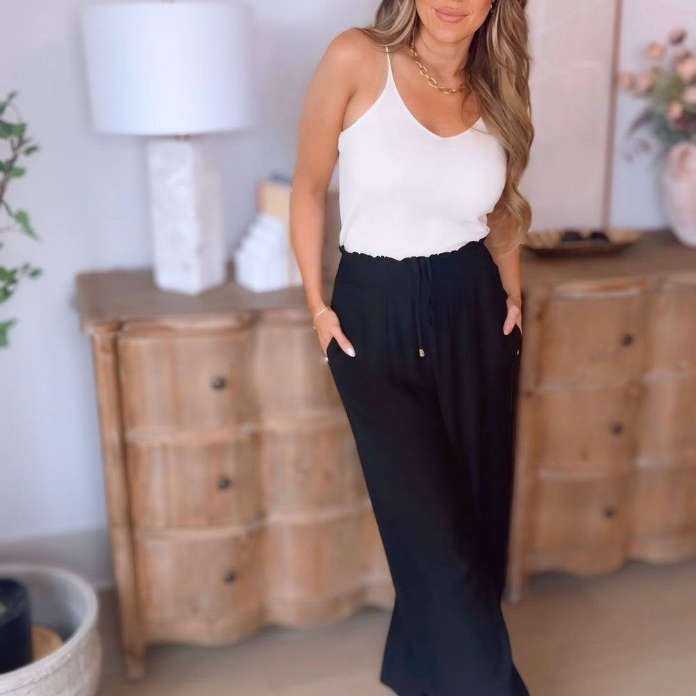 
                      
                        Joy Black Wide Leg Pants
                      
                    