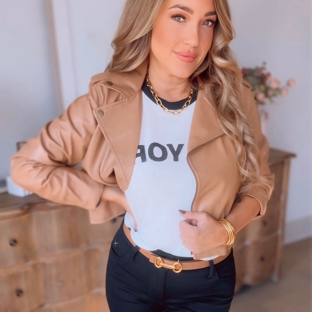 Vermont Vegan Leather Moto Jacket