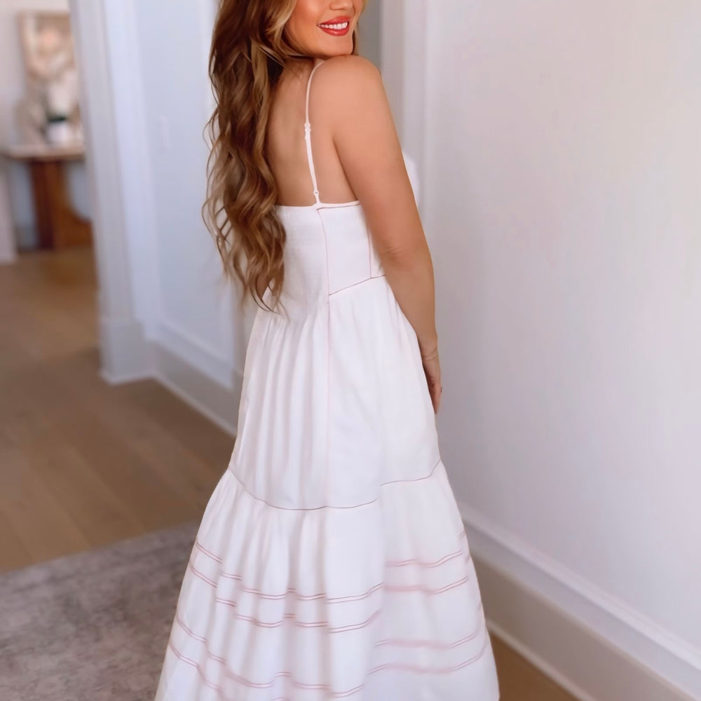 Daphne Contrast Maxi Dress
