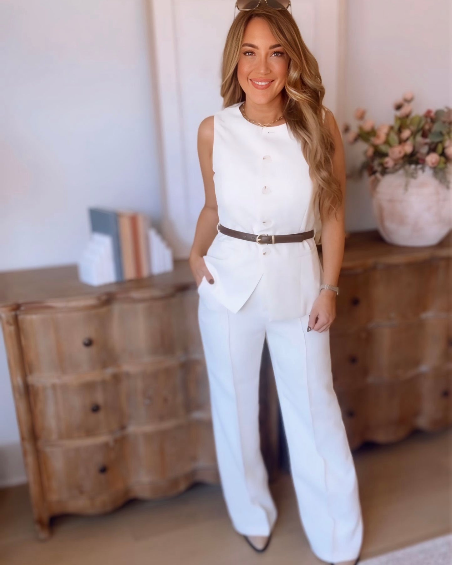 Anna Belted Vest