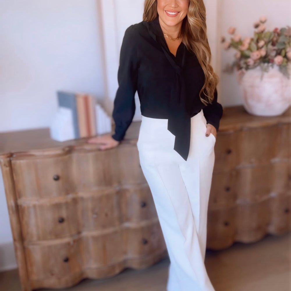 
                      
                        Anastasia Front Tie Blouse- 2 Colors
                      
                    