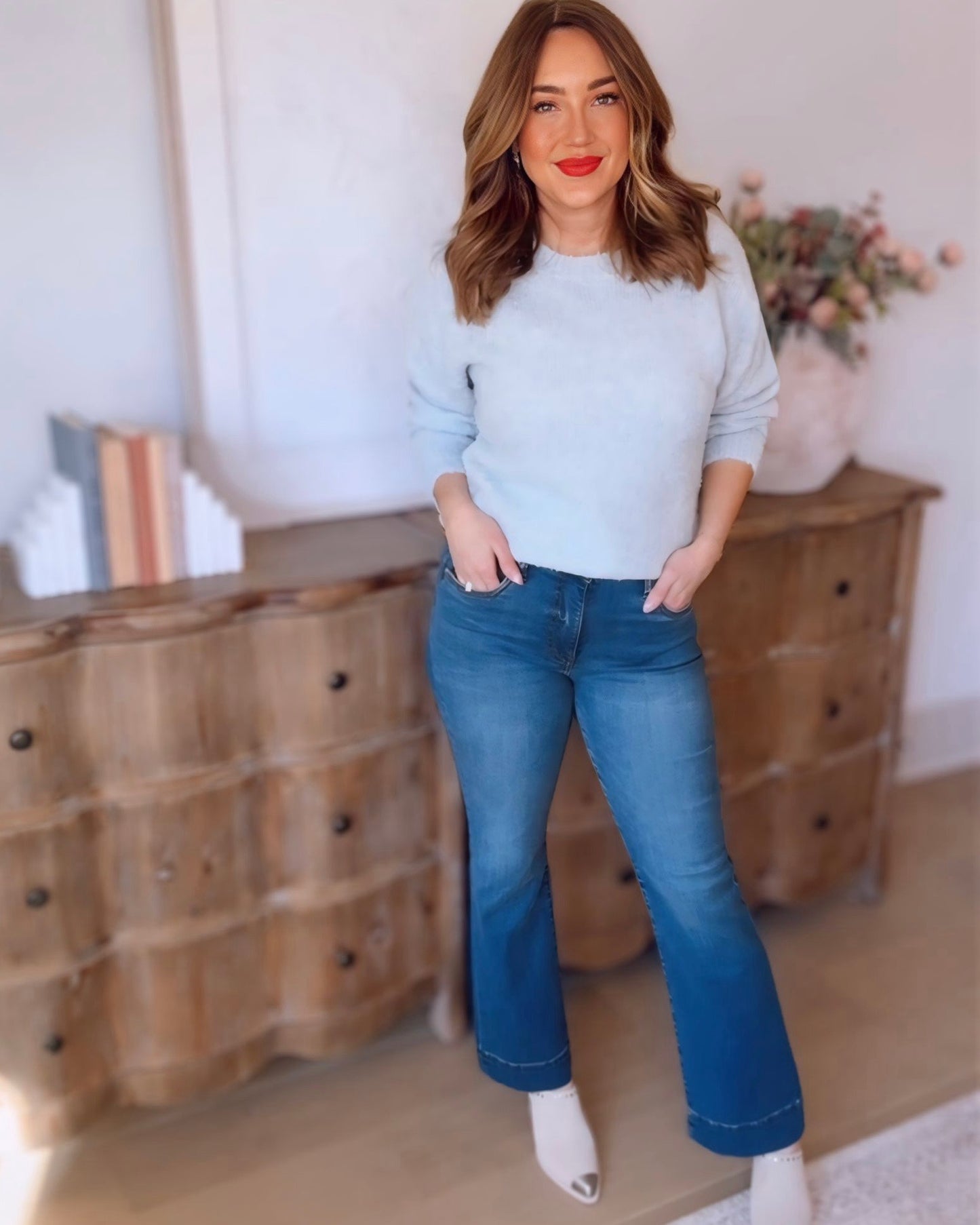 Leandra Shimmer Knit Sweater