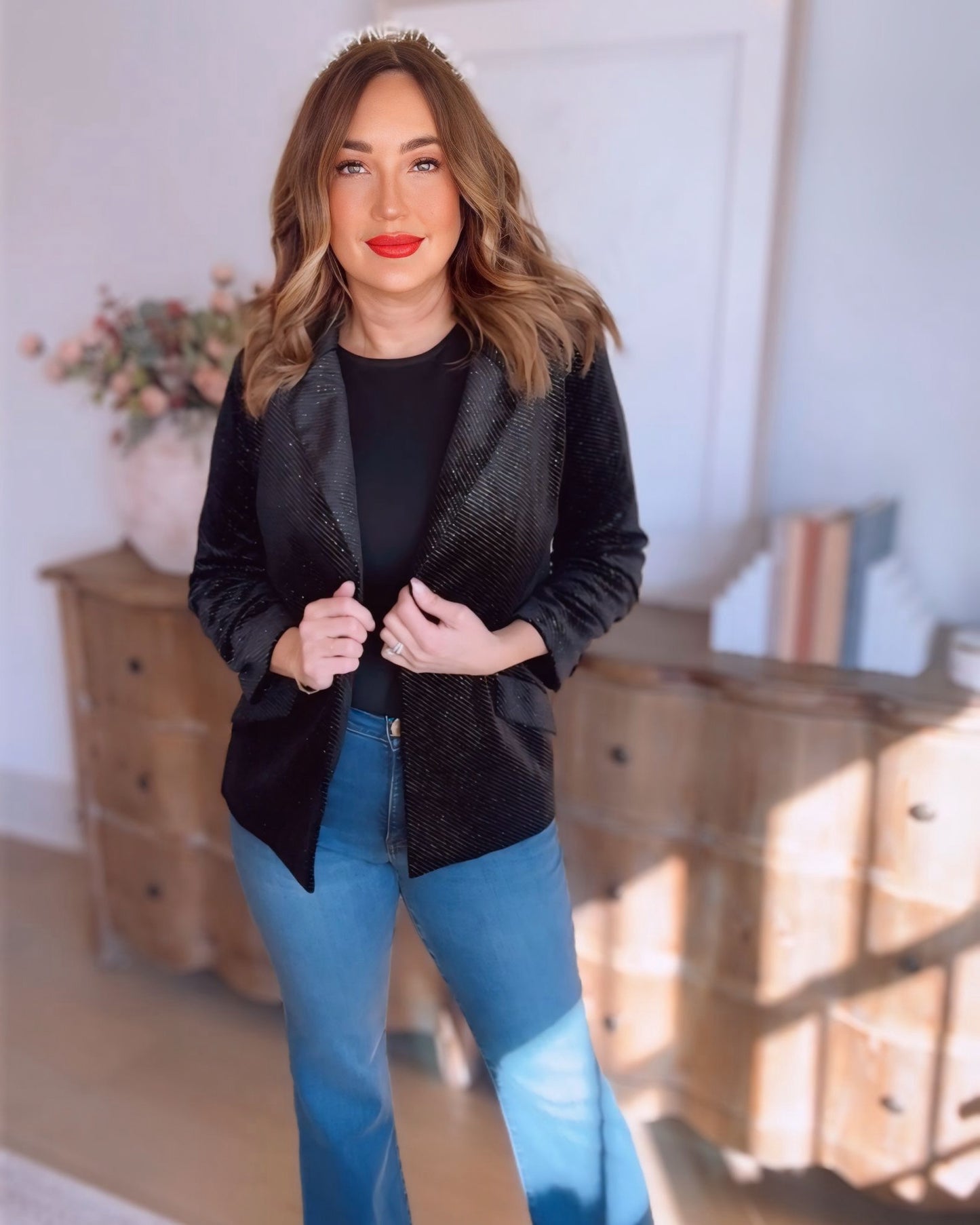 Amour After Glitter Detail Blazer