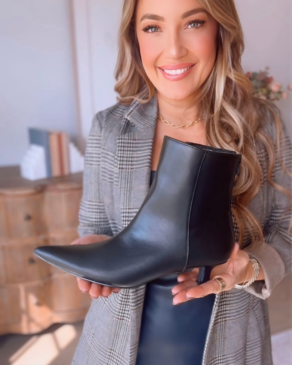 Grace Suede Kitten Heel Booties