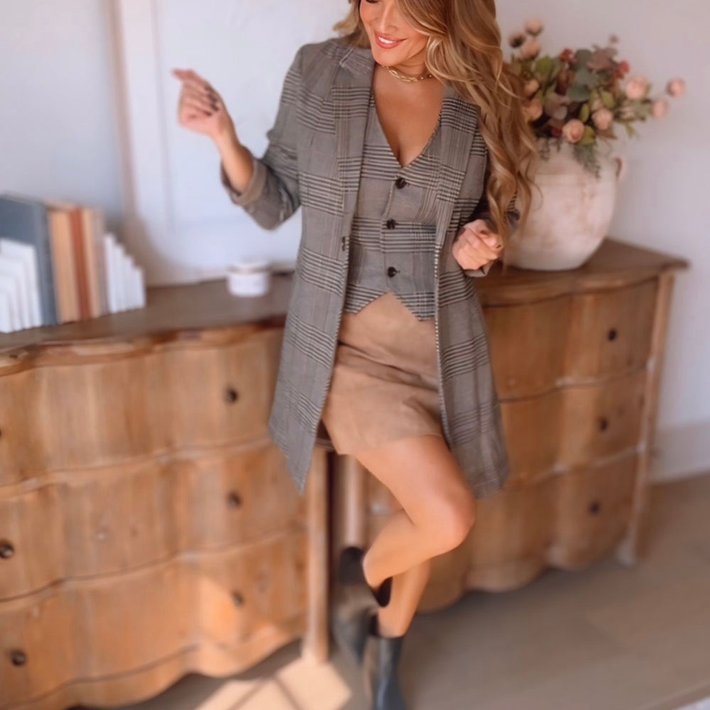 Autumn Light One Button Coat