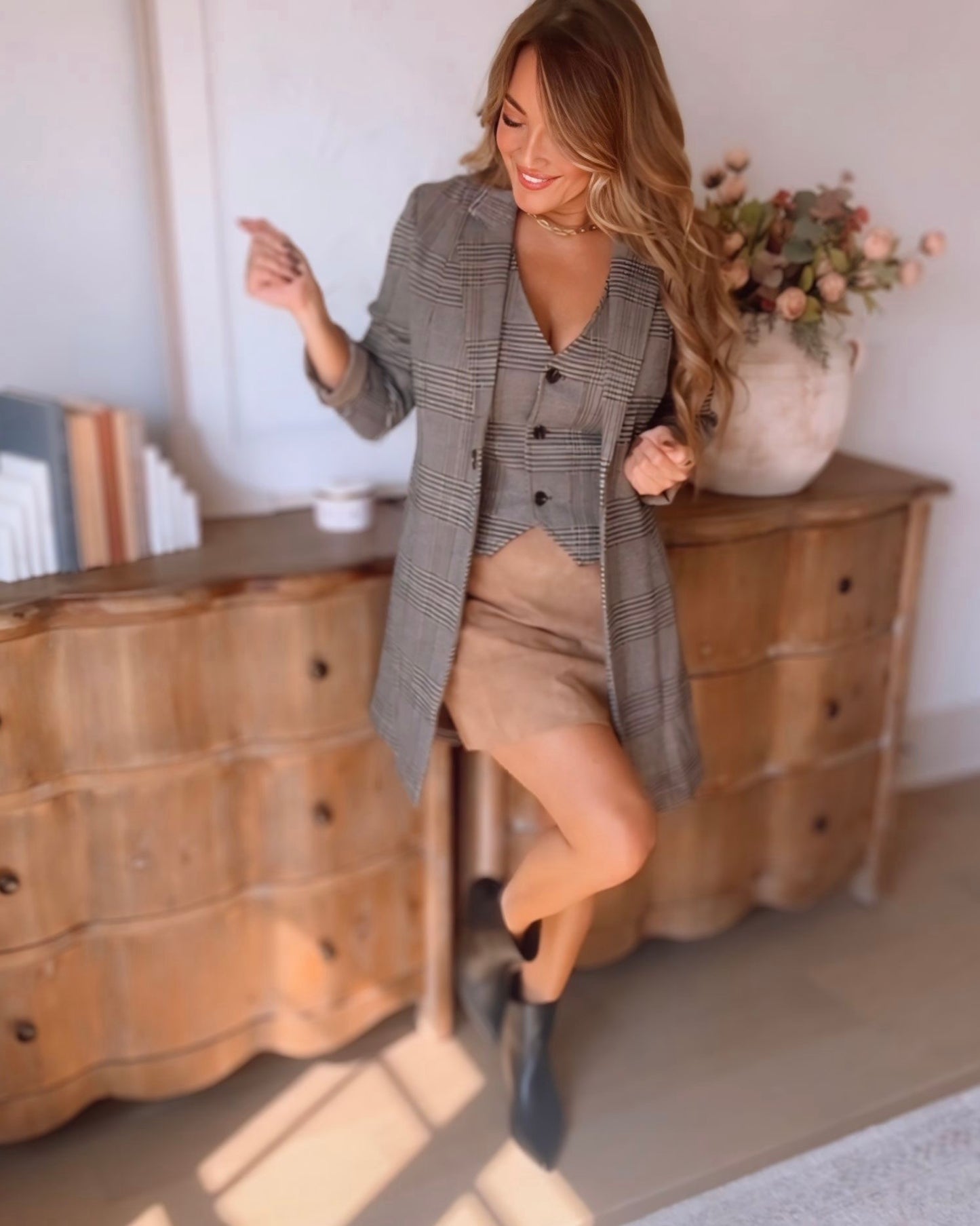Autumn Light One Button Coat