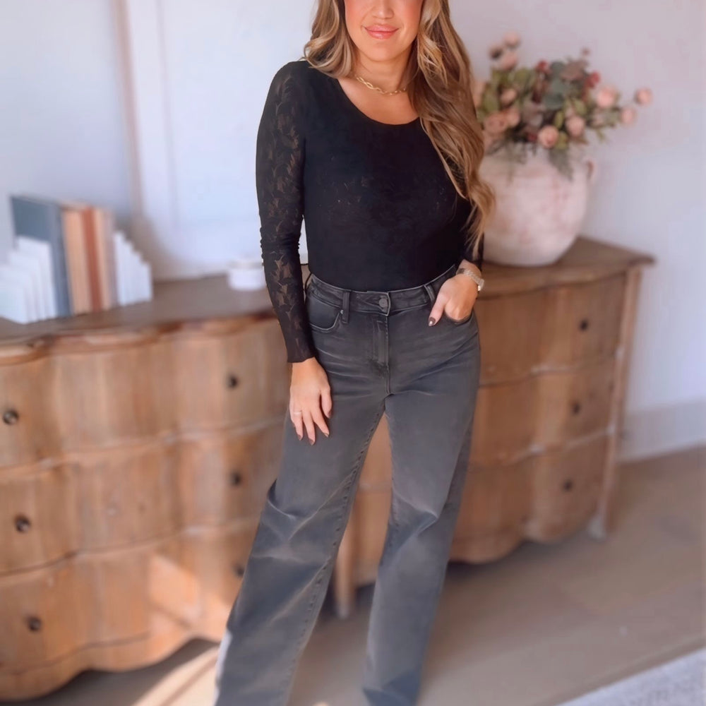 Hidden- Clean Cut Stretch Dad Jean