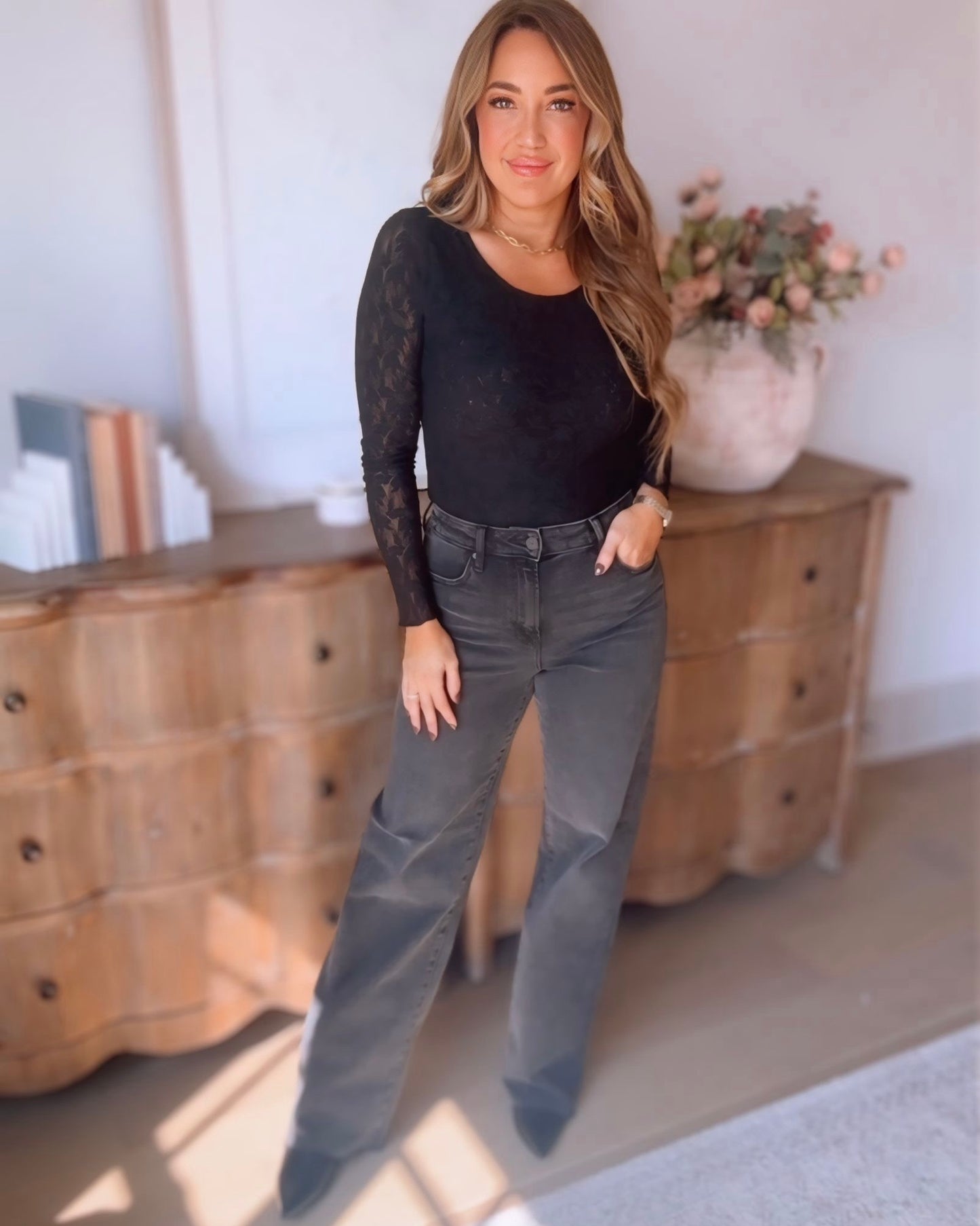 Hidden- Clean Cut Stretch Dad Jean