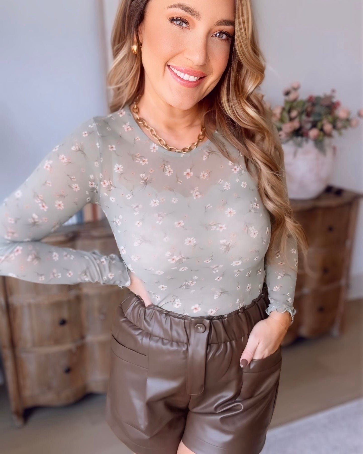 Garden Soiree Floral Top