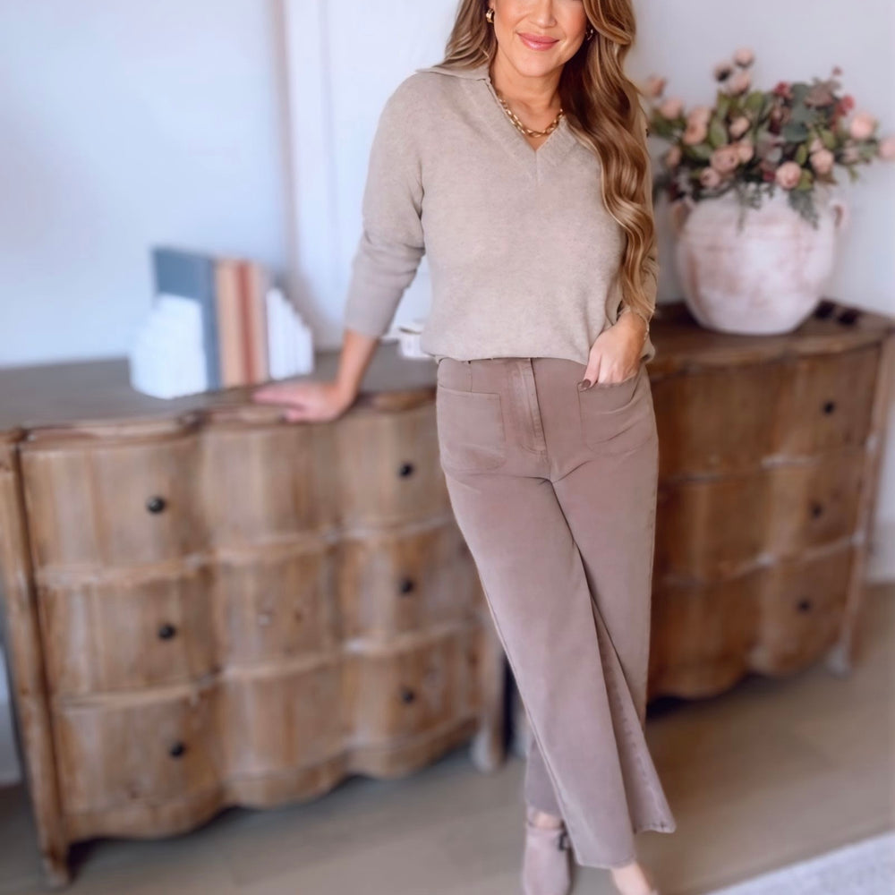 Pippa Collared Knit Sweater