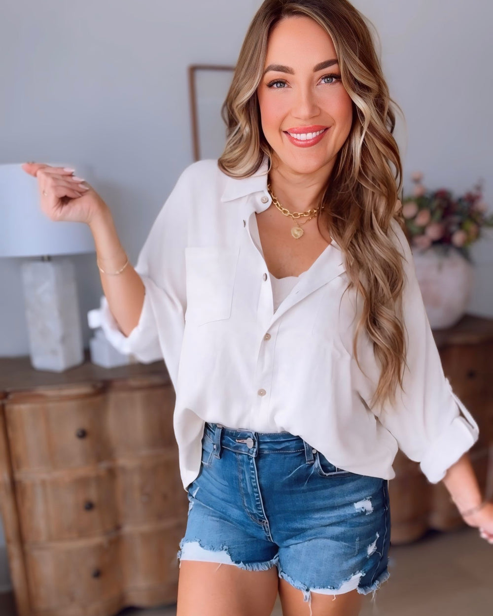 Kaia Linen Button Up
