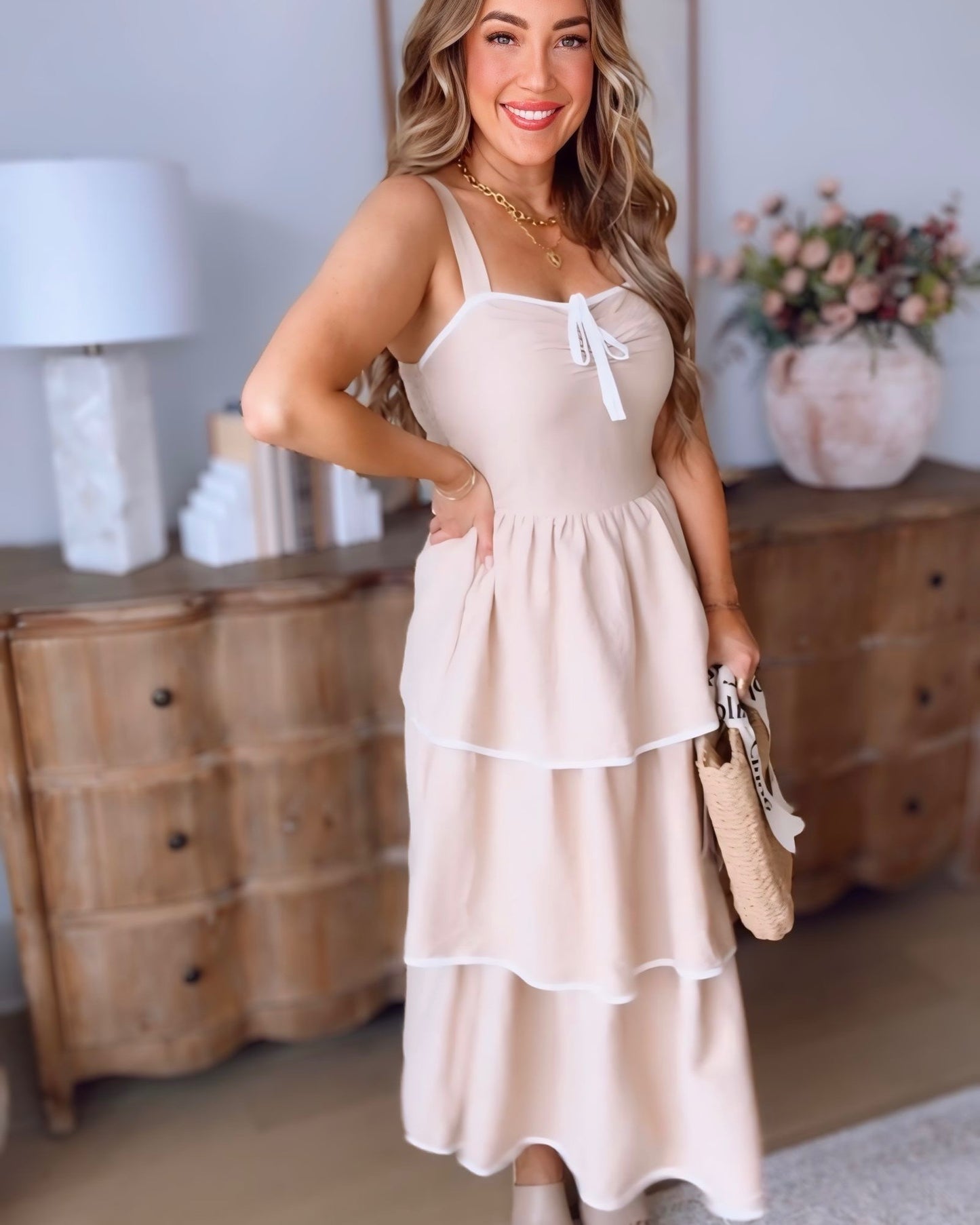 Sienna Tiered Midi Dress