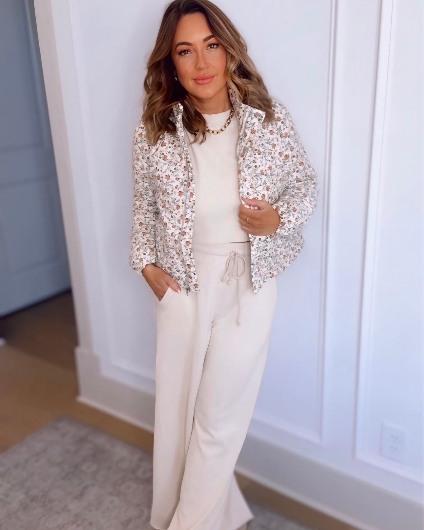 Logan Floral Cord Jacket