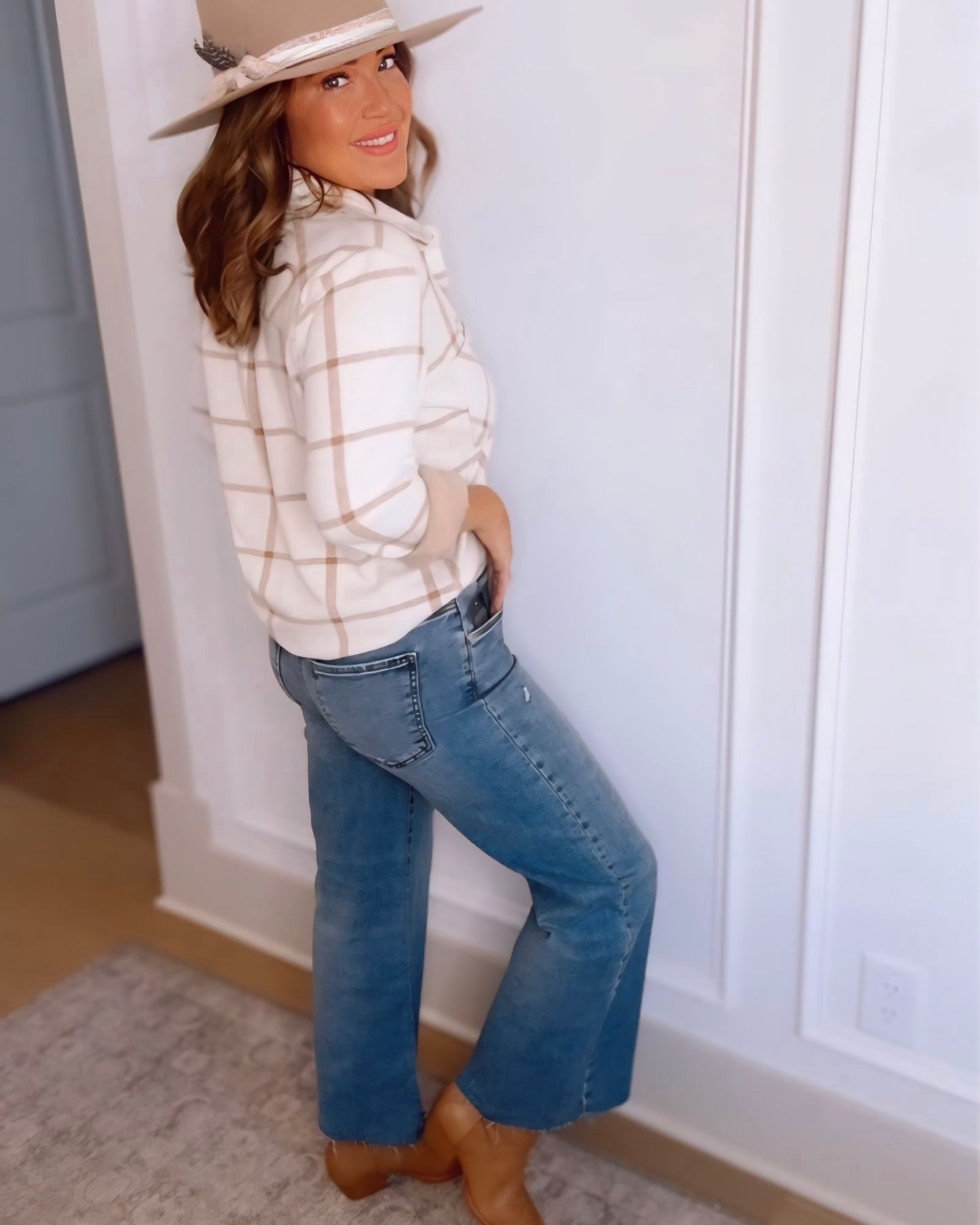 Brea Plaid Button Up