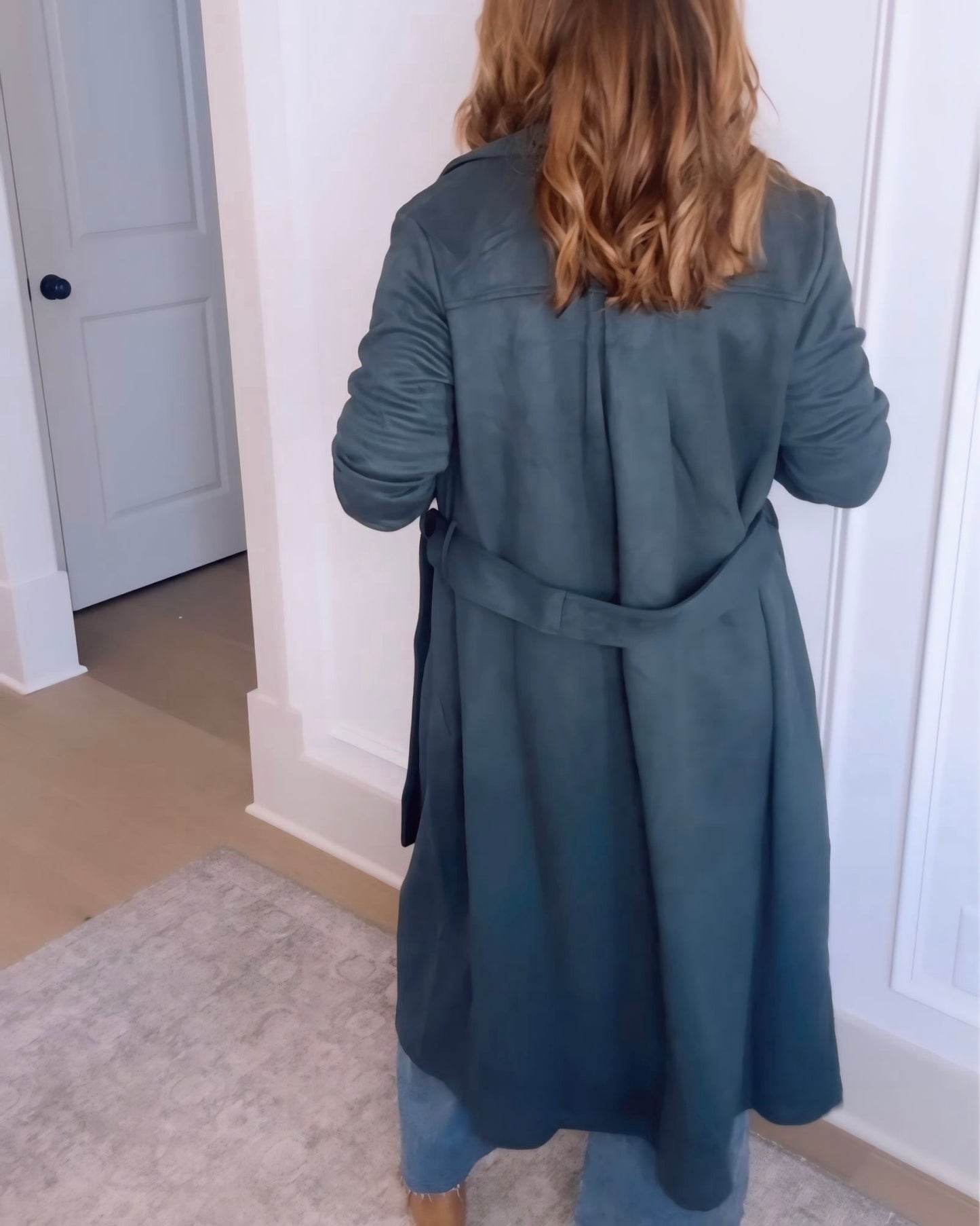 Chandler Suede Belted Coat