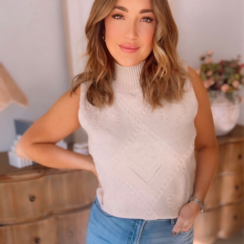Chantell Cable Knit Sweater Tank