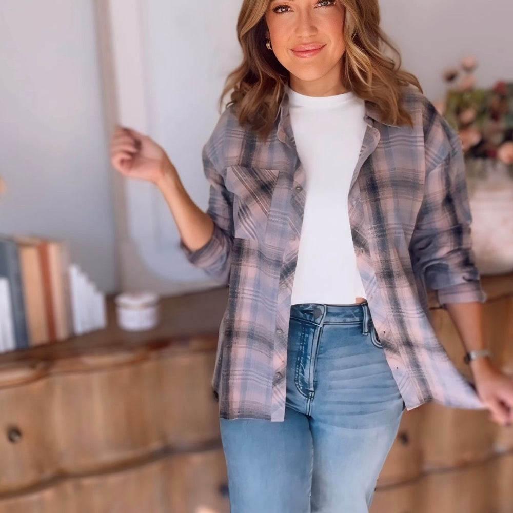 Falling In You Flannel Button Up