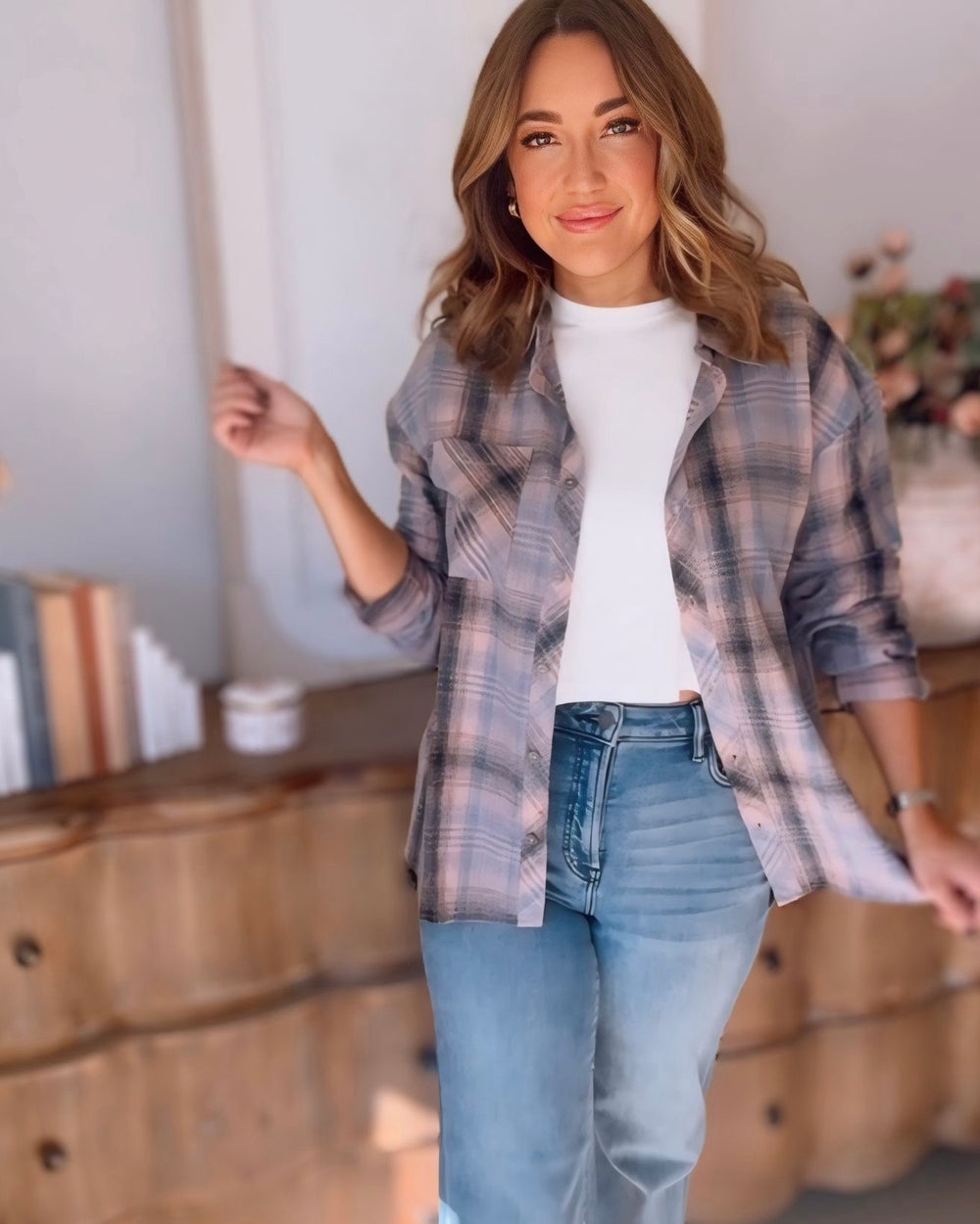 Falling In You Flannel Button Up