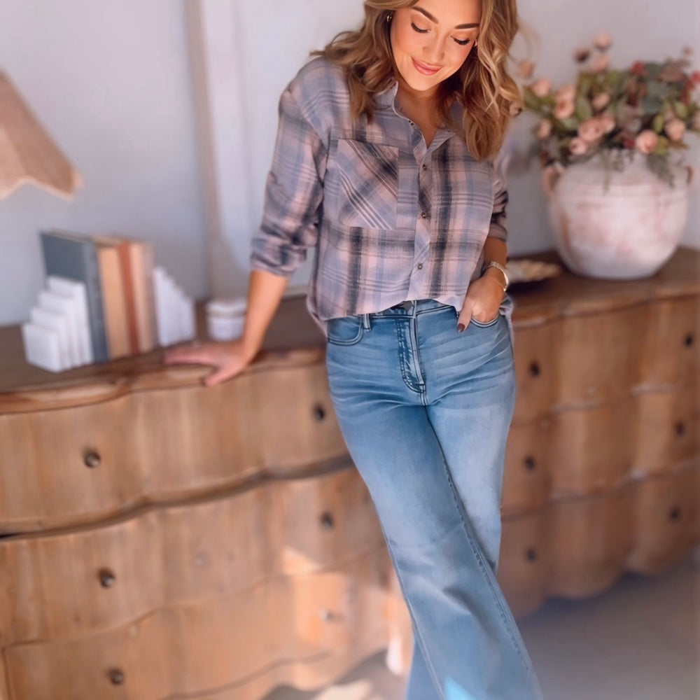 Falling In You Flannel Button Up