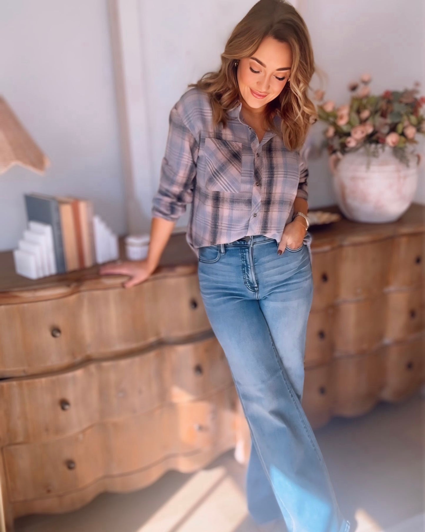 Falling In You Flannel Button Up