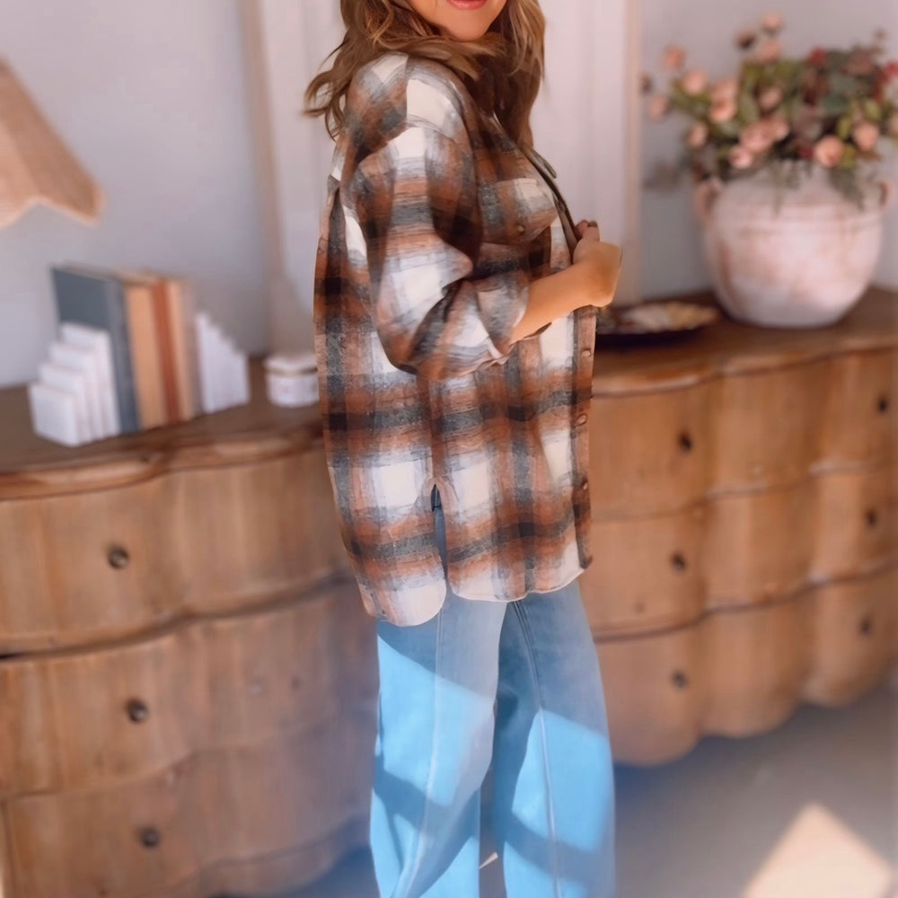 Let's Get Cozy Plaid Shacket