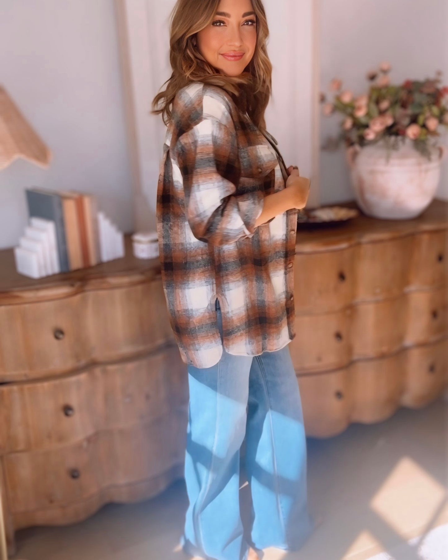 Let's Get Cozy Plaid Shacket