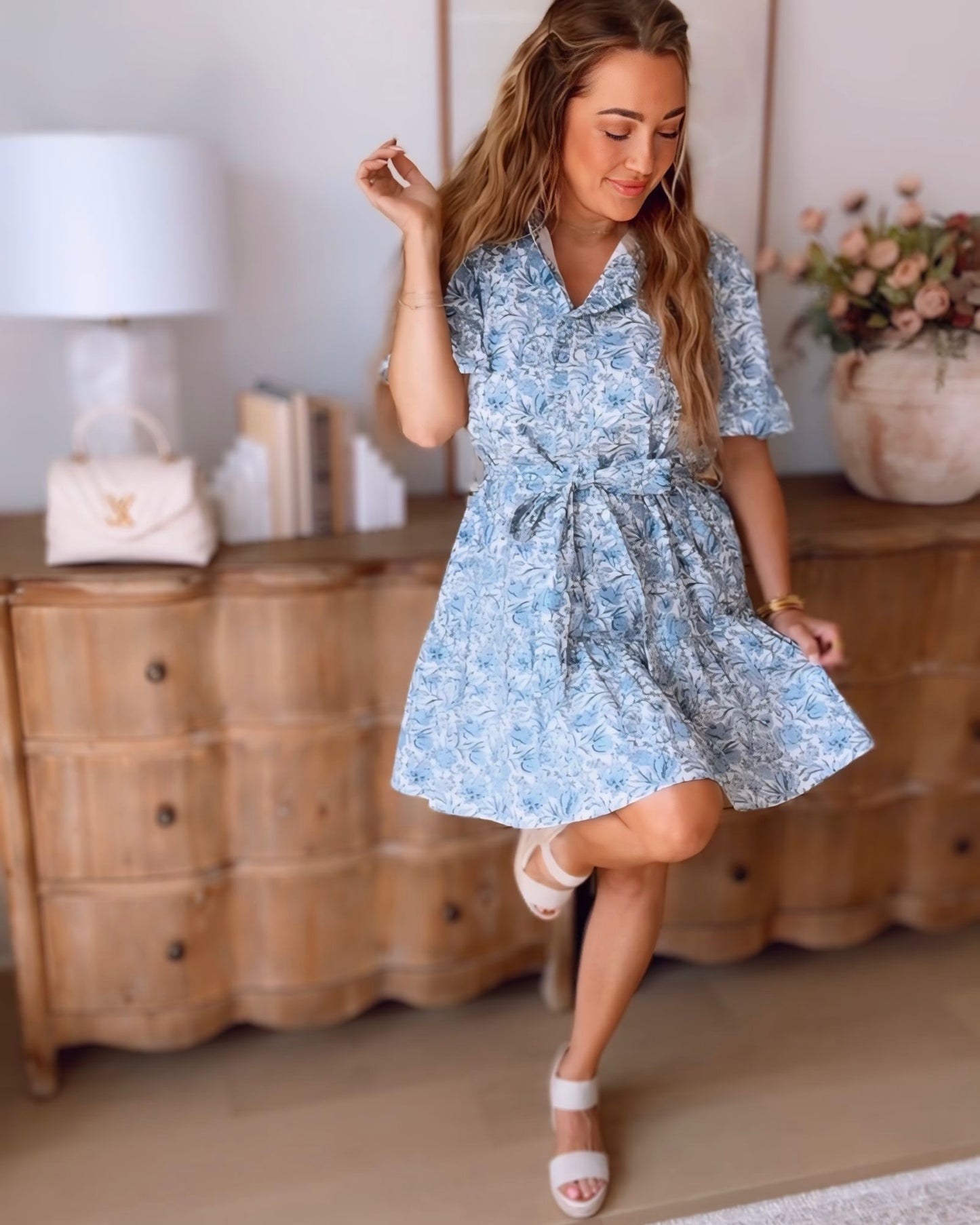 By The Shore Floral Dress