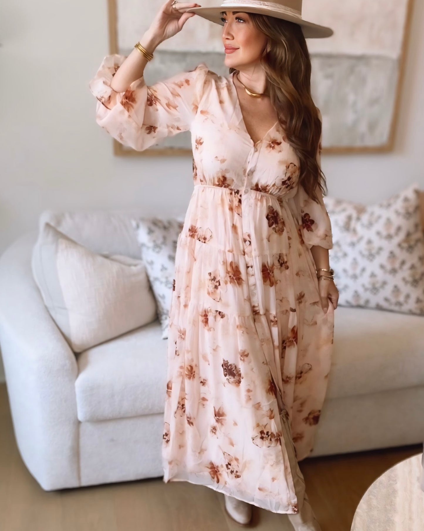 Autumn Tiered Maxi Dress
