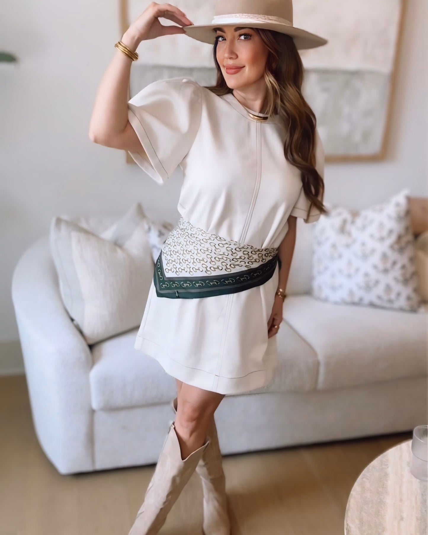 Tillie Suede Short Sleeve Dress