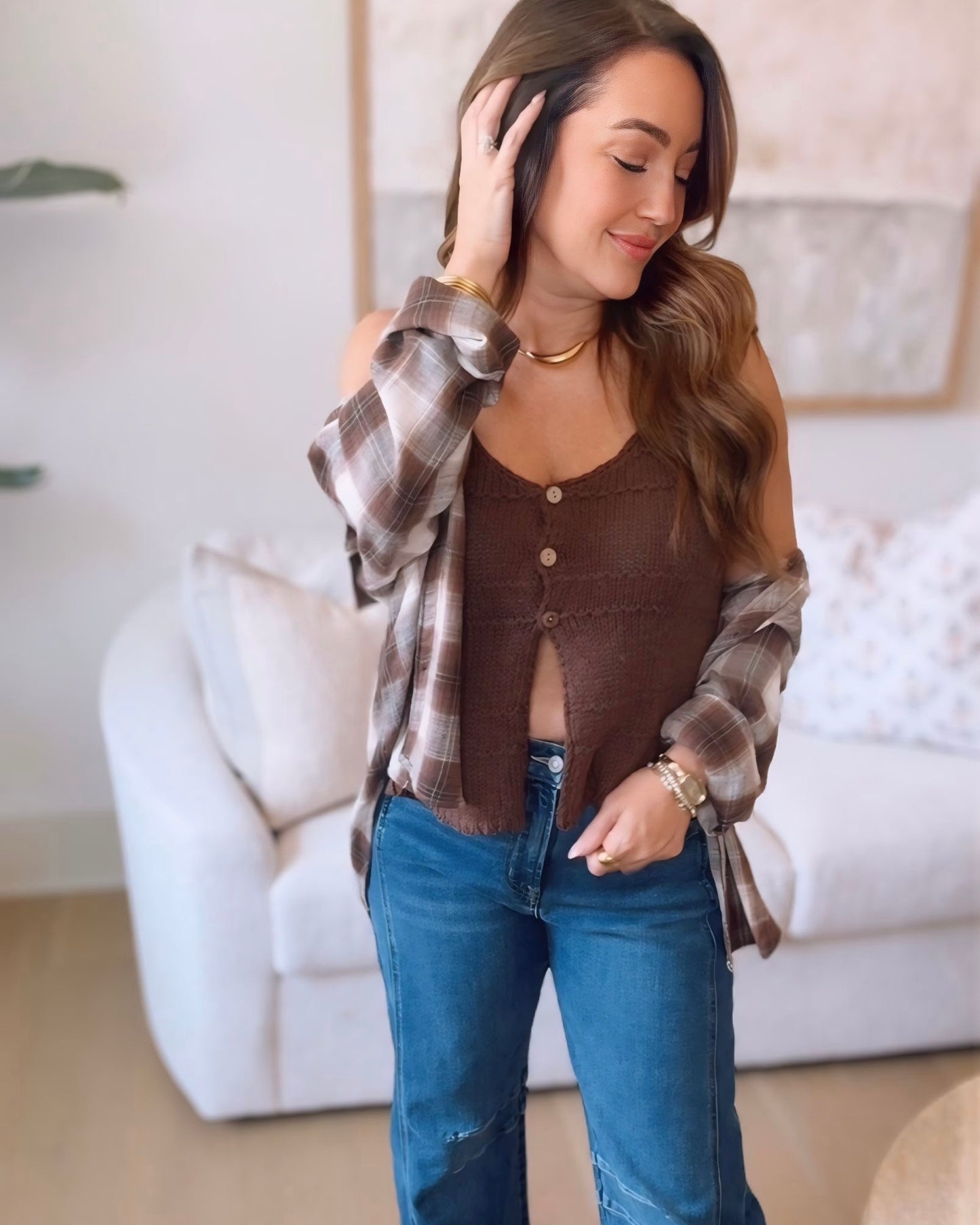 Crisp Fall Days Plaid Flannel Shirt