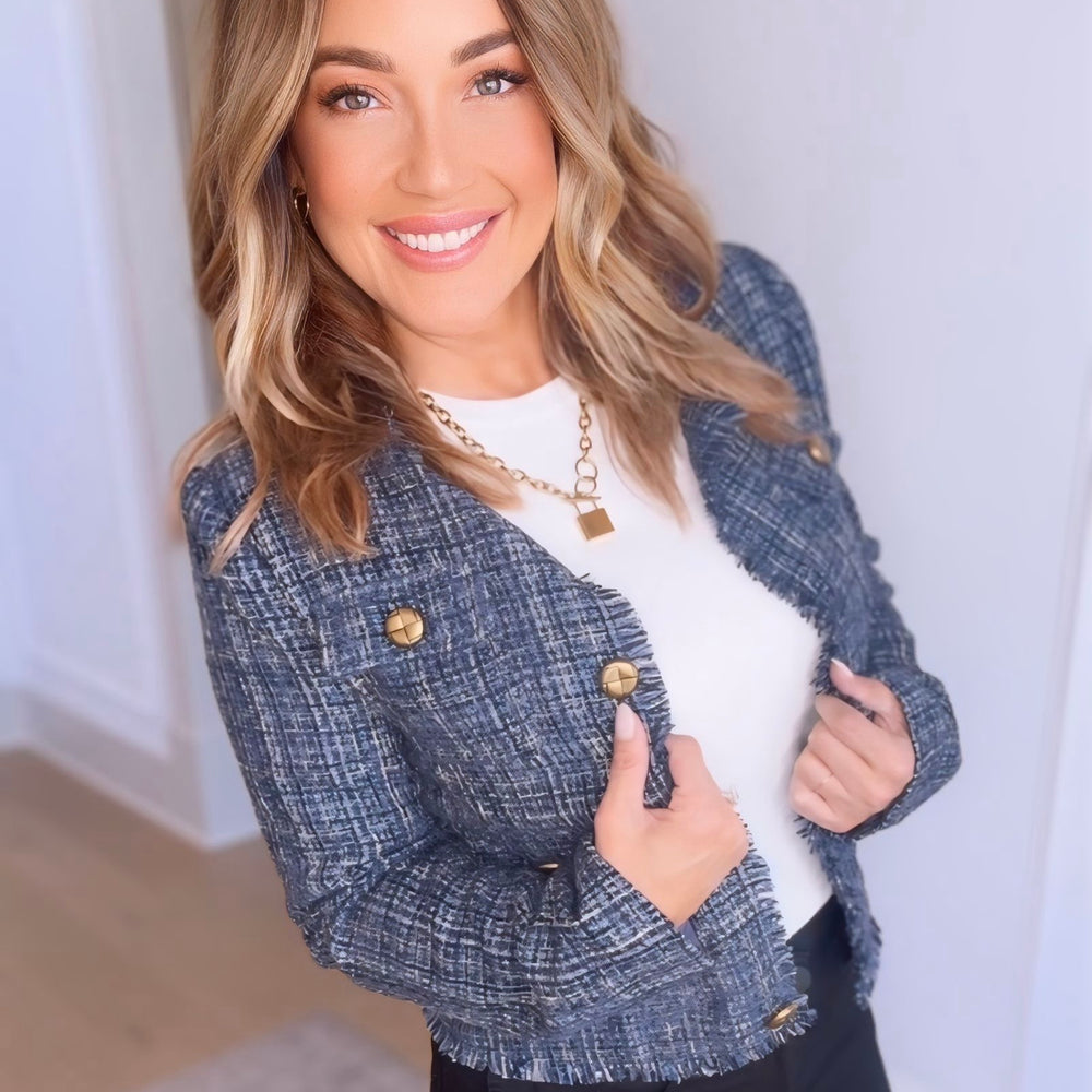 Grady Tweed Cropped Jacket