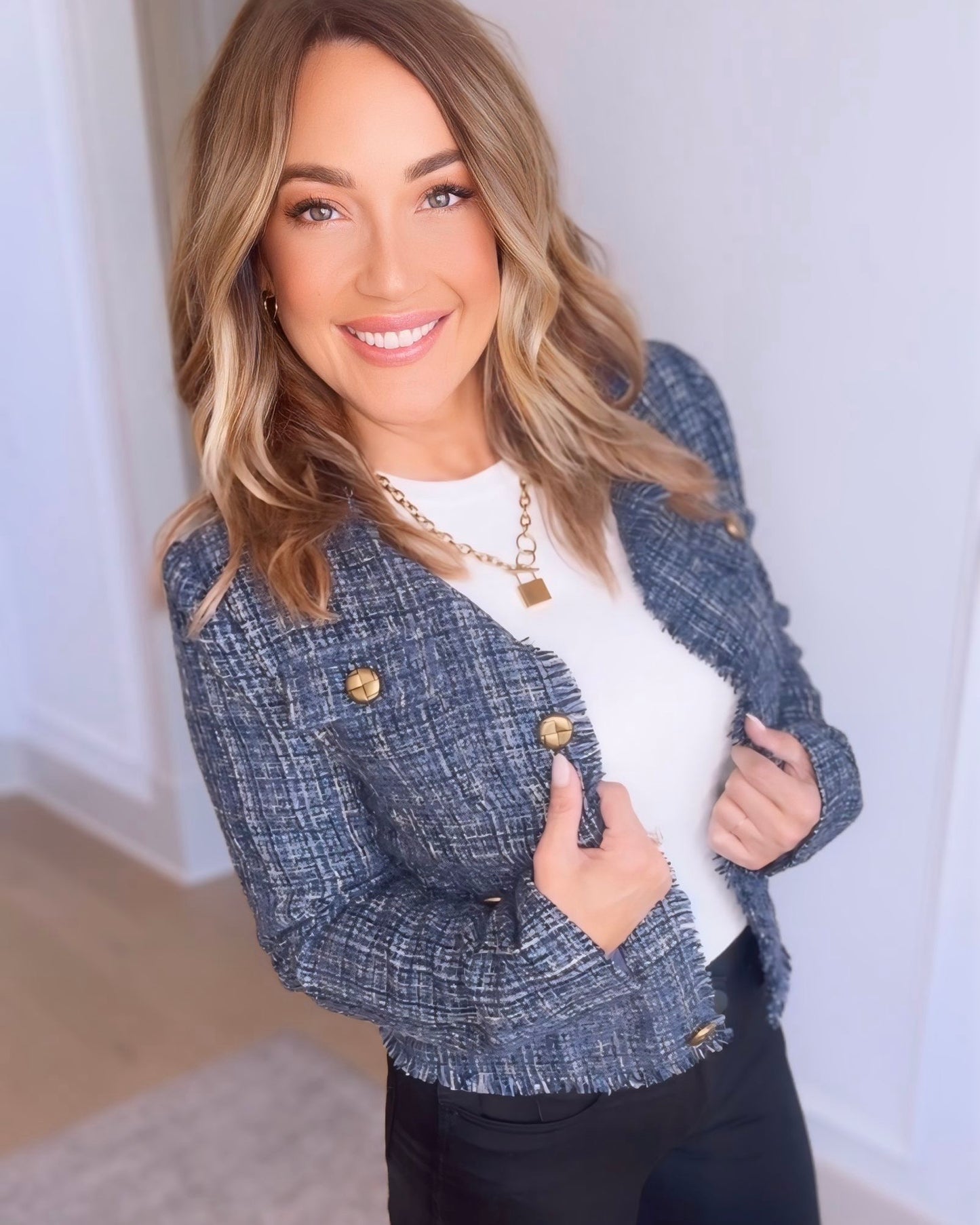 Grady Tweed Cropped Jacket