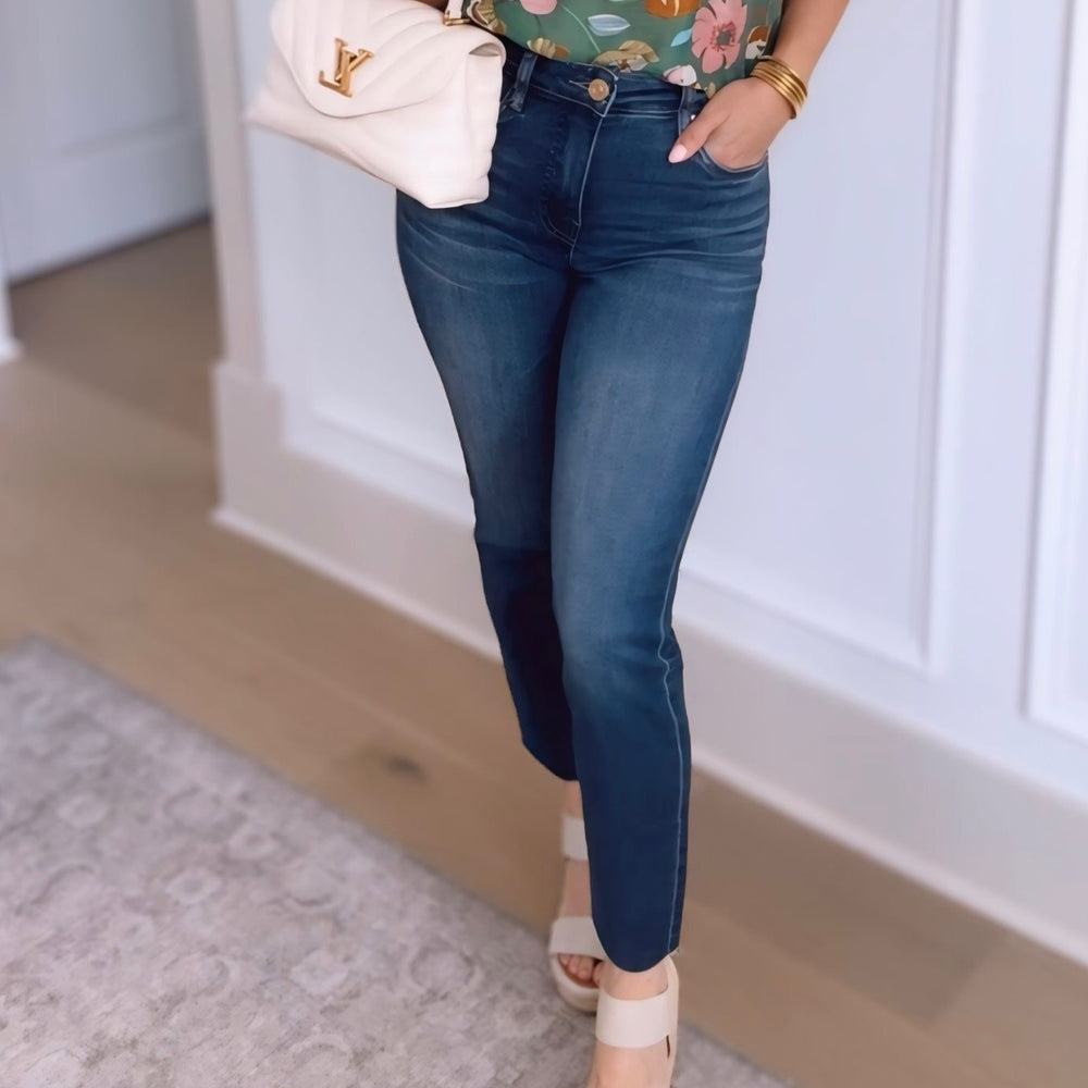
                      
                        Kut- Rachael High Rise Fab Ab Dark Wash Denim
                      
                    