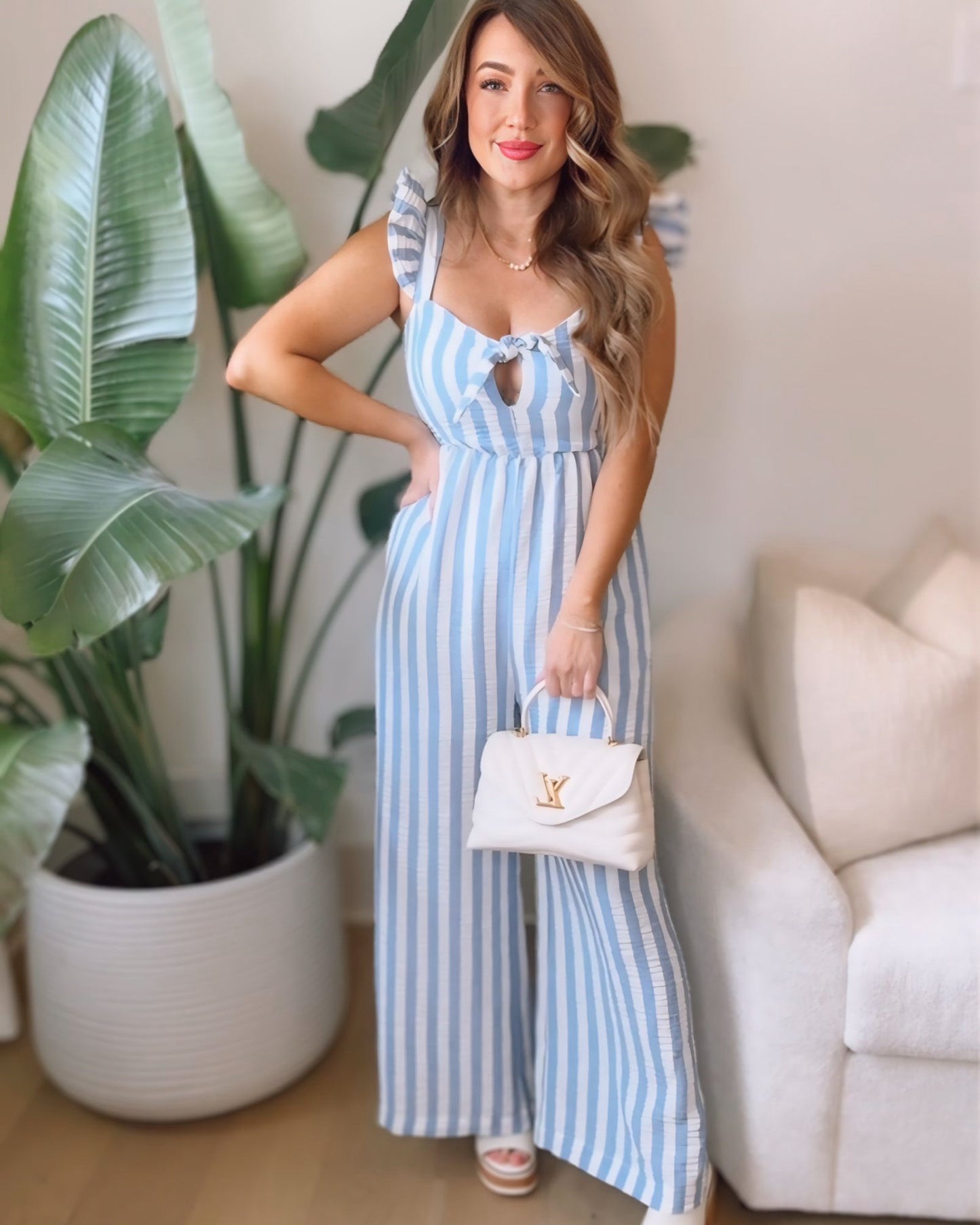 Dayton Striped Wide Leg Jumpsuit- 2 Colors