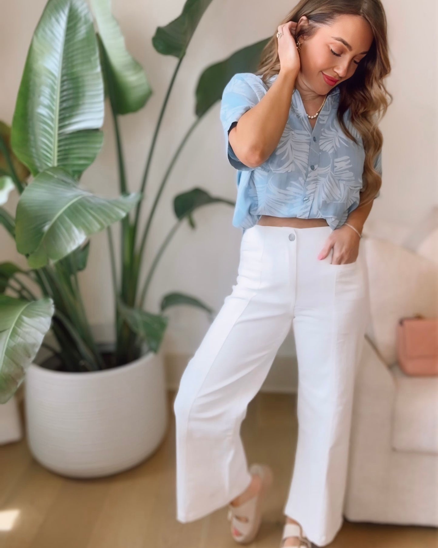 KUT- Meg Front Seam High Rise Wide Leg Jeans