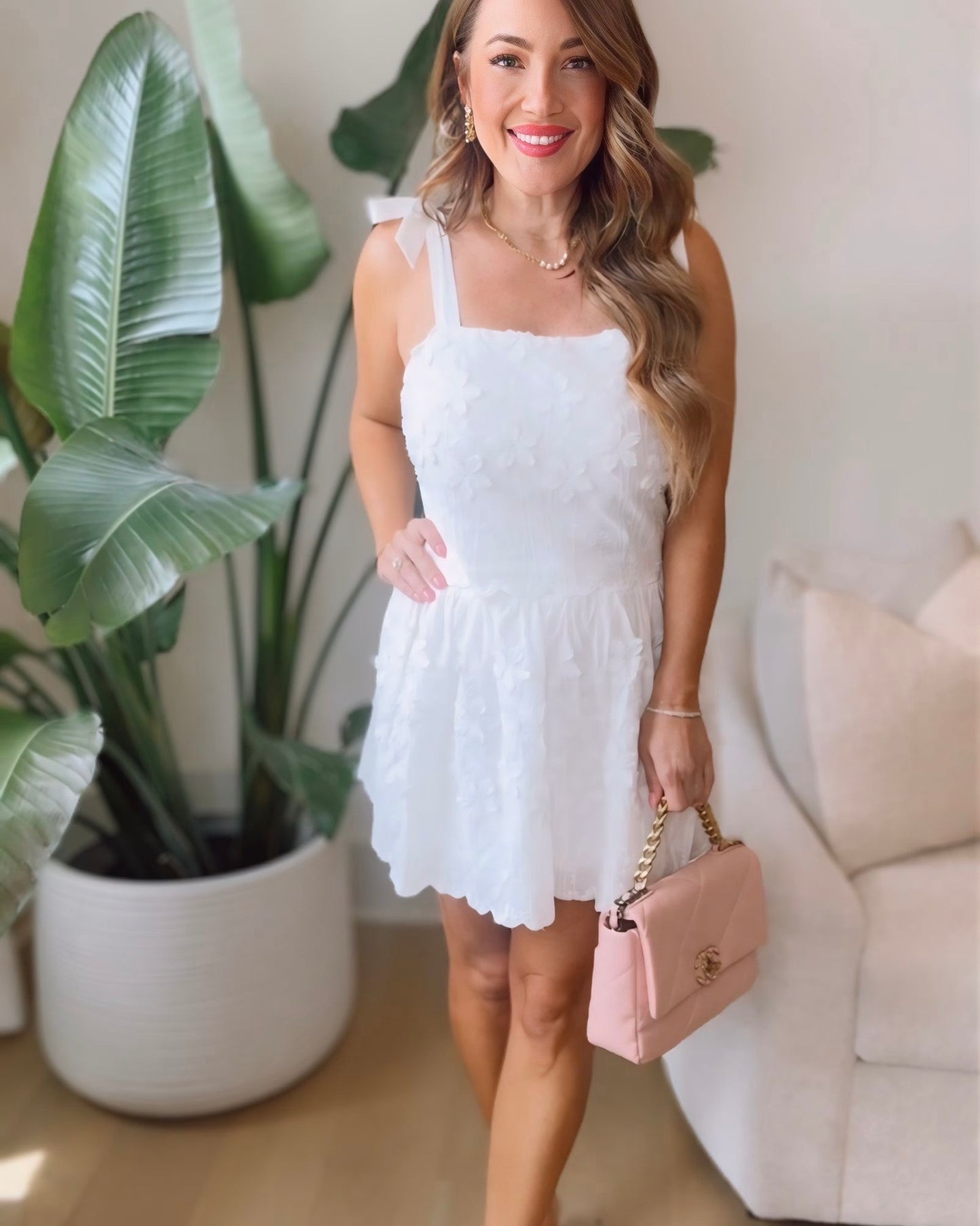 Daisy Embroidered Skirt Set