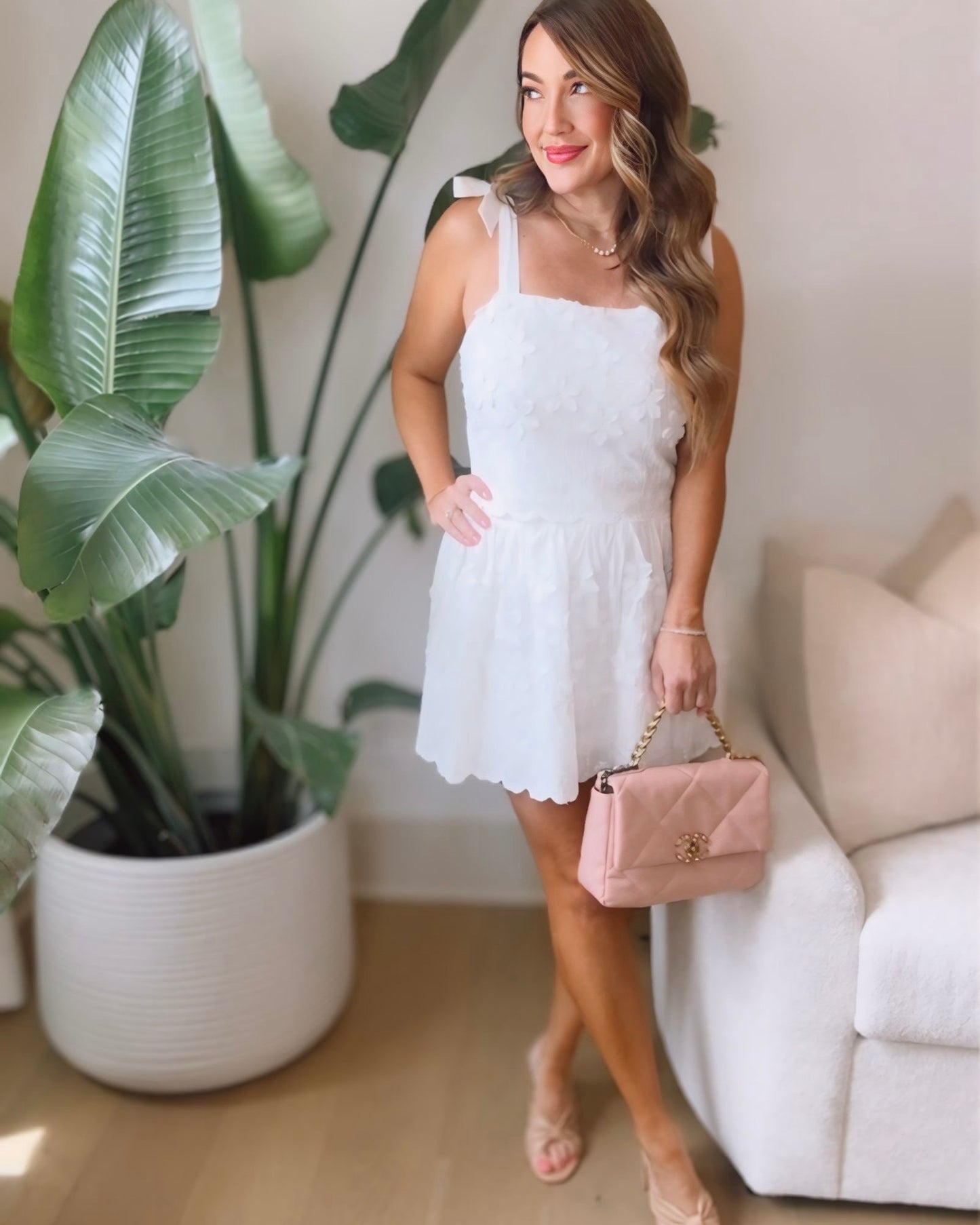 Daisy Embroidered Skirt Set